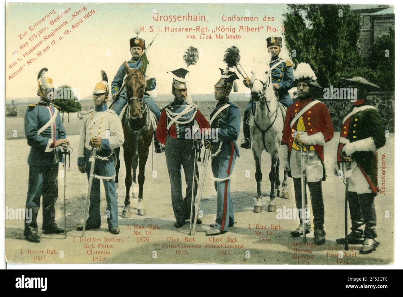 Uniformen des Königlich Sächsischen Husarenregiments Großenhain