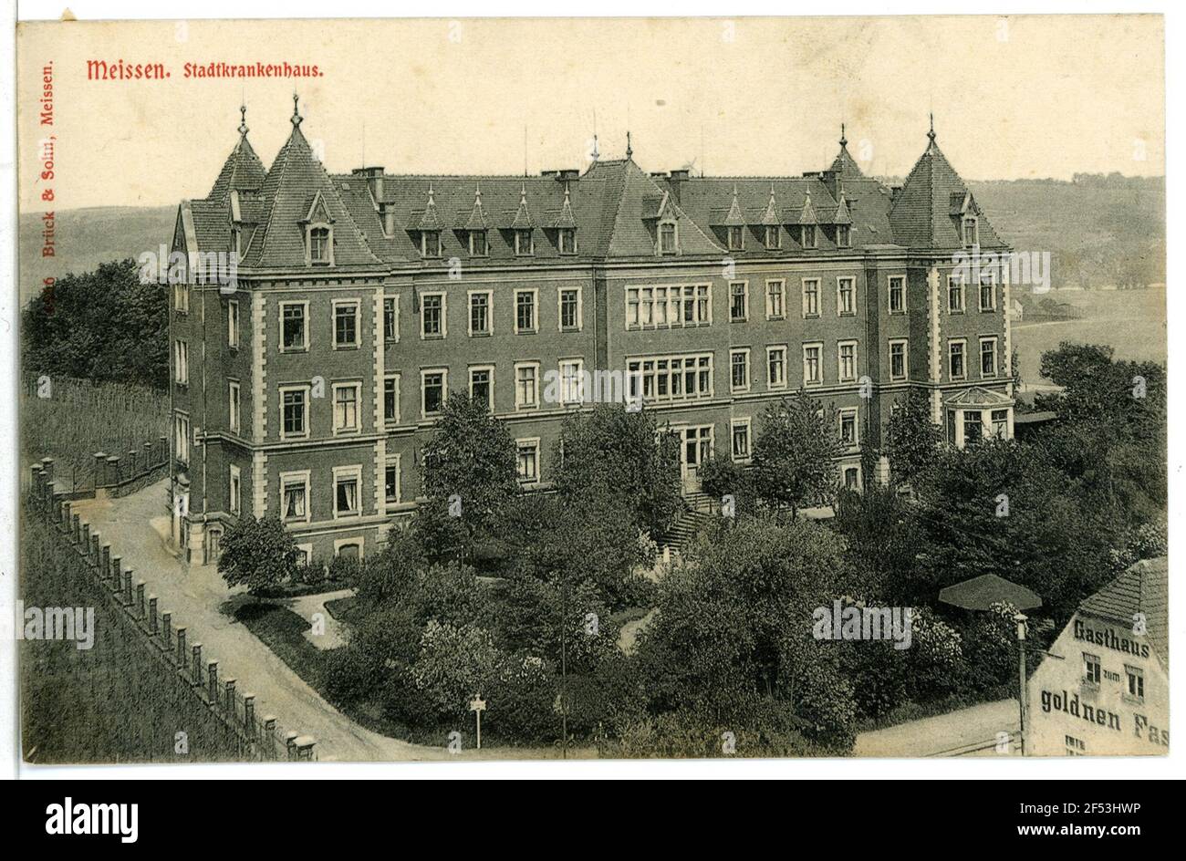 Stadtkrankenhaus Meißen. Stadtkrankenhaus Stockfoto