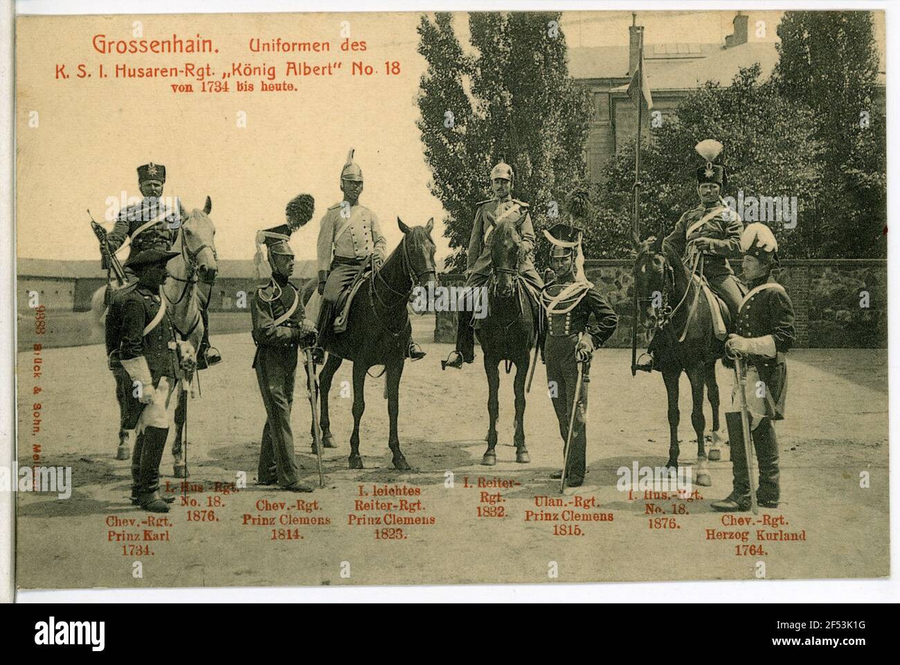 Uniformen des Königlich Sächsischen Husarenregiments Großenhain