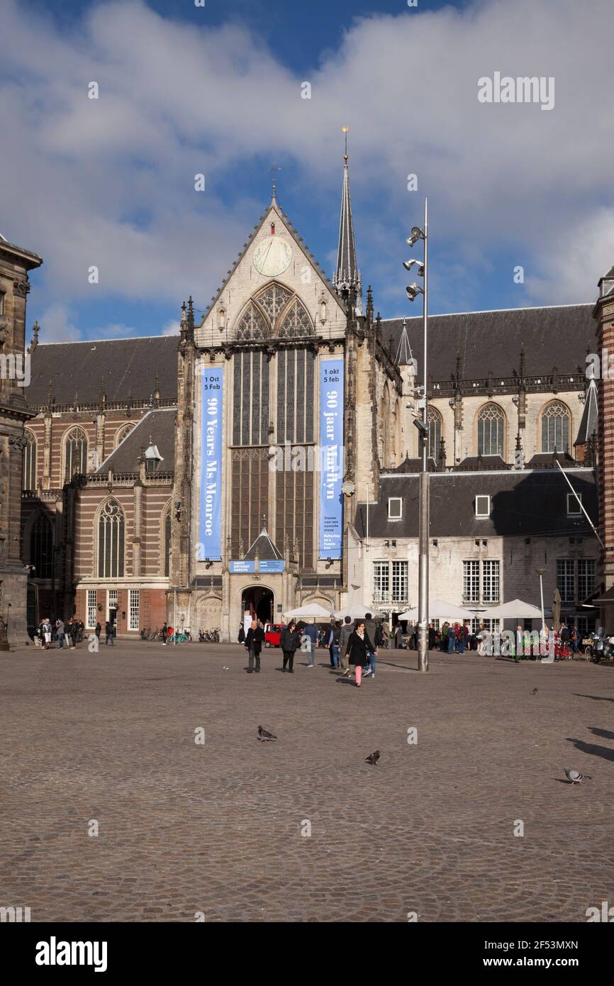 Geographie / Reisen, Niederlande, Holland, Amsterdam, Dam, kirche Nieuwe Kerk, Additional-Rights-Clearance-Info-not-available Stockfoto