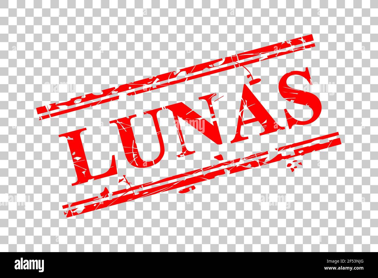 Stil von Gummistempel, Lunas, bezahlt in Indonesien Sprache, bei transparentem Effekt Hintergrund Stock Vektor