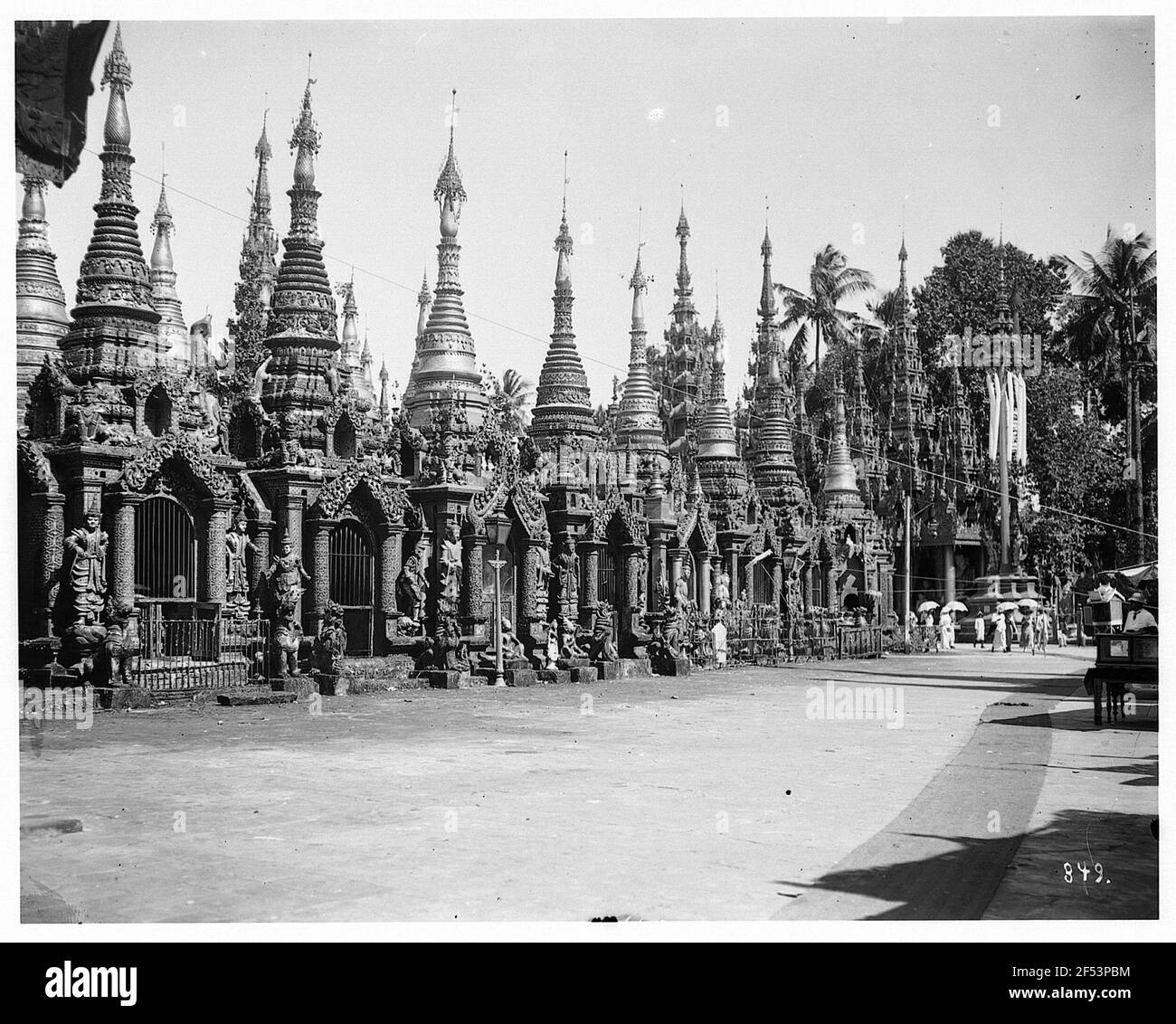 Rangonn, Burma. Pagode Stockfoto