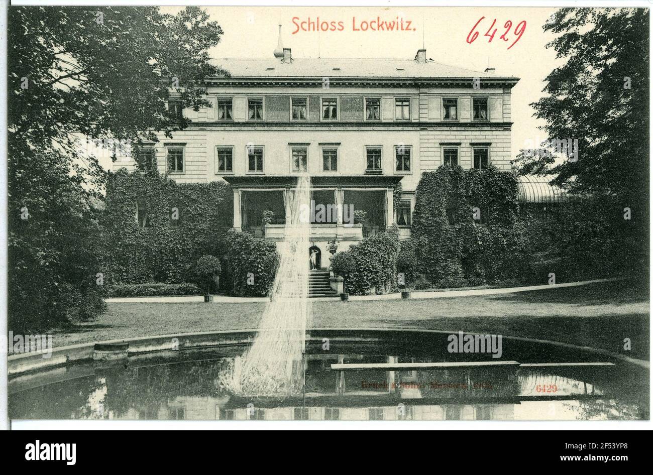 Lock Lockwitz. Schloss Stockfoto