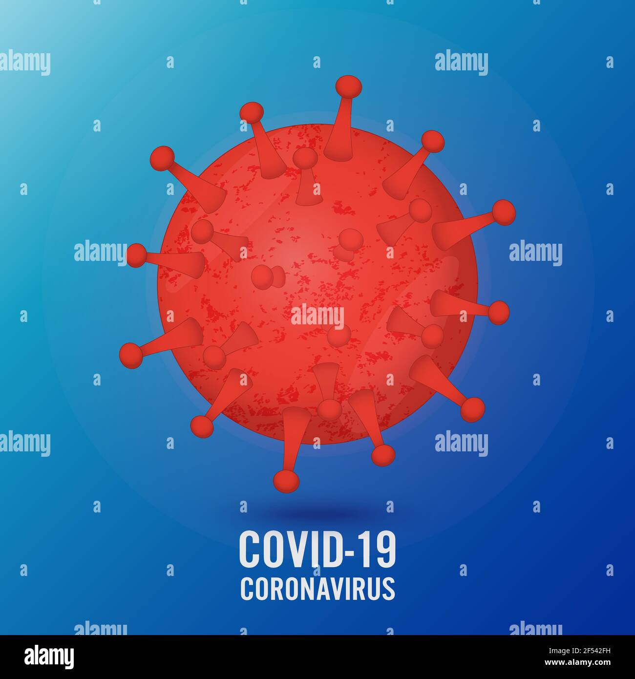 Covid-19 Virus Novel Coronavirus 2019. Coronavirus Ausbruch Konzept. Covid Coronavirus Infektion. Globale Pandemiewarnung. Covid-19-Ausbruch. Stock Vektor