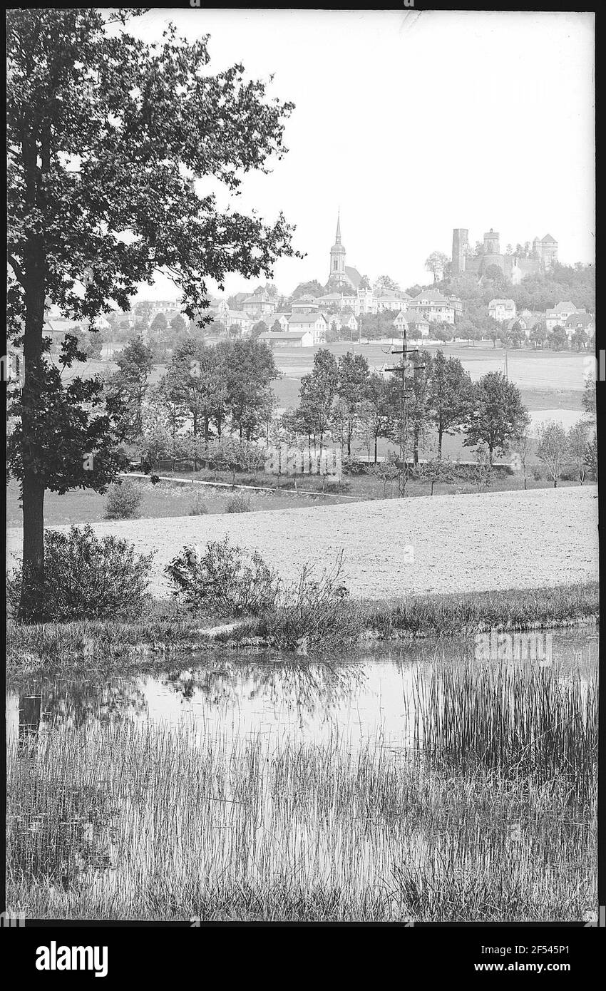 Stolpen. Blick auf Stolpen Stockfoto
