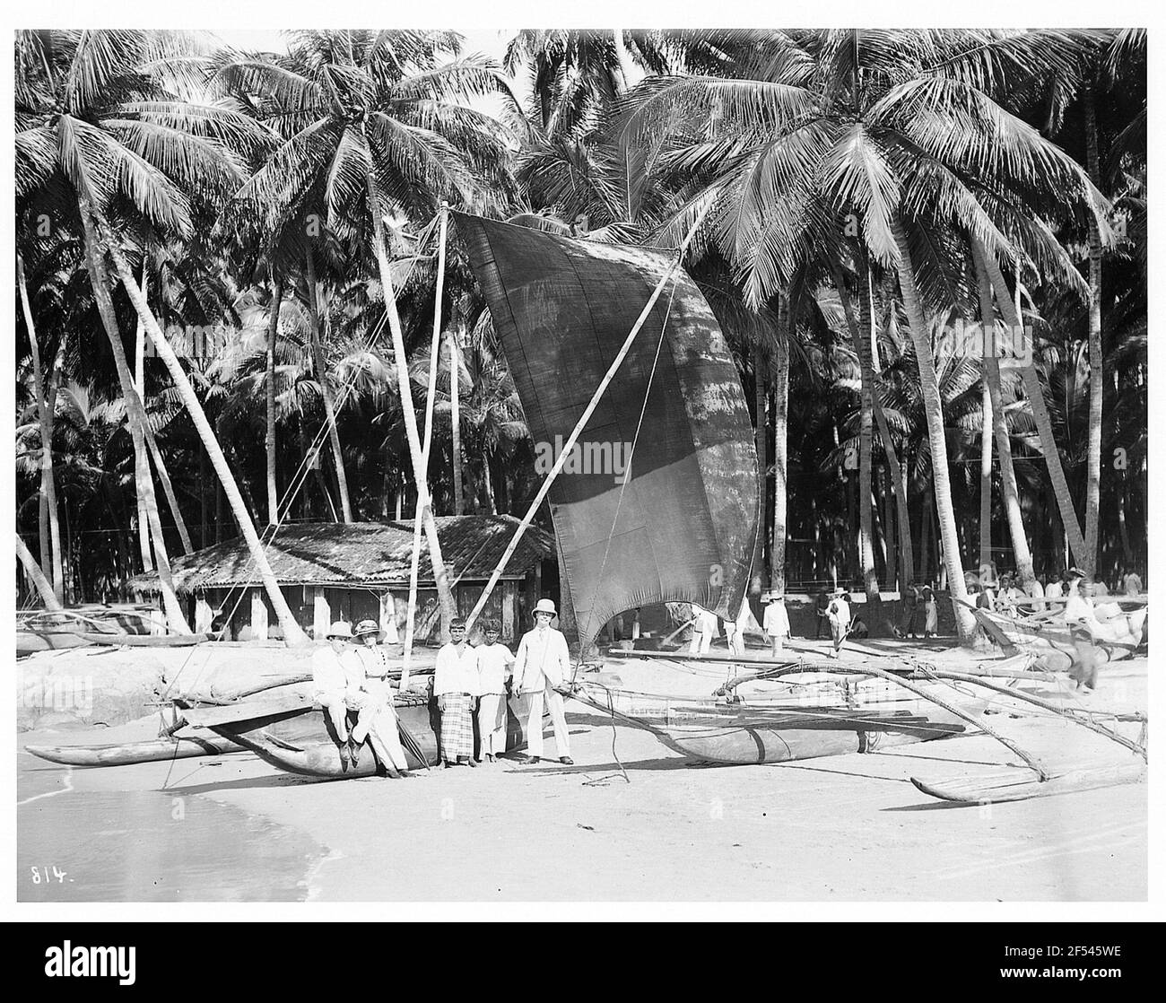 Am Strand, vielleicht am Dehiwala-Mount Lavinia auf Sri Lanka Stockfoto
