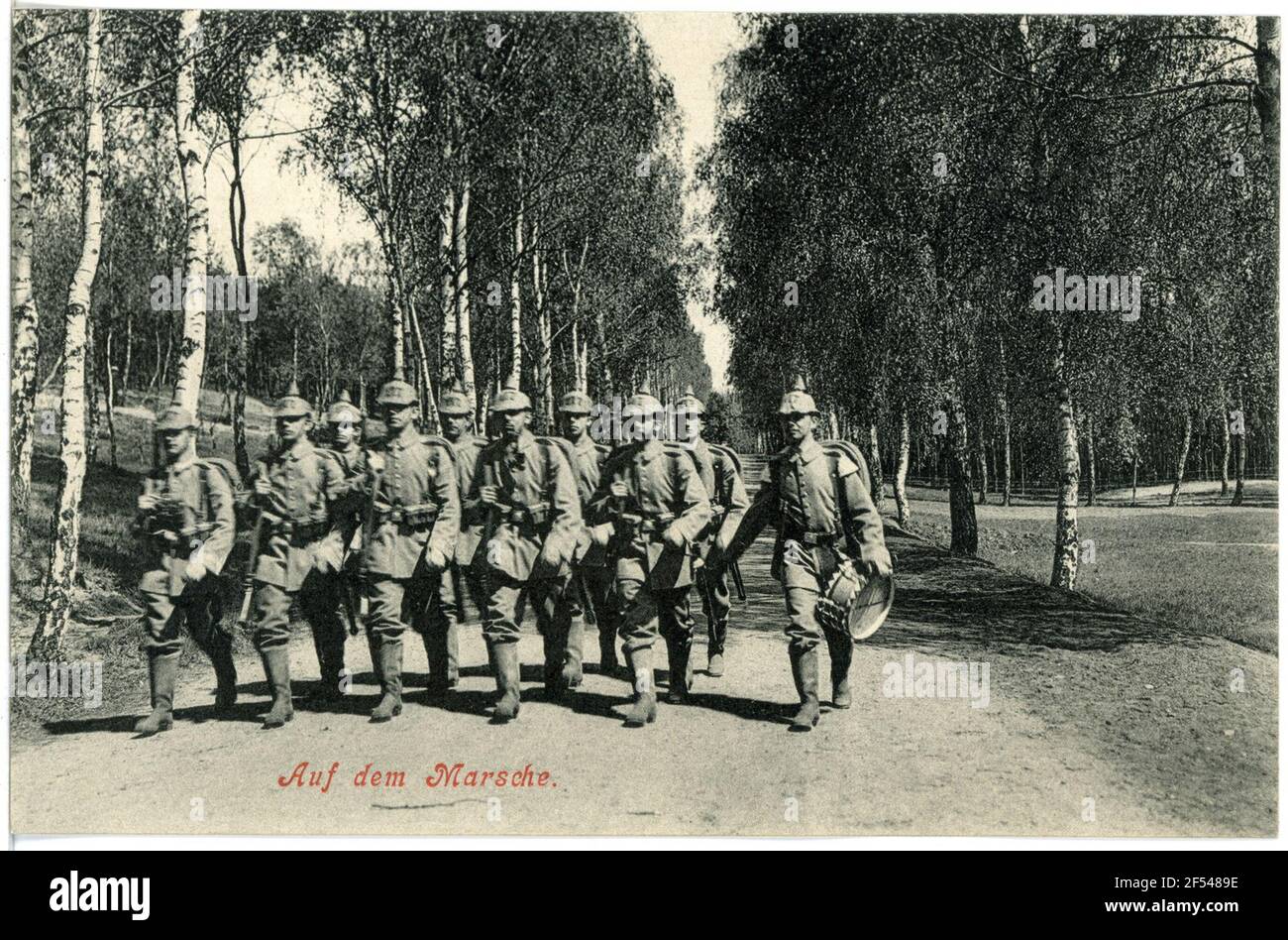 Infanterie auf dem marsch Dresden. Infanterie auf dem marsch Stockfoto
