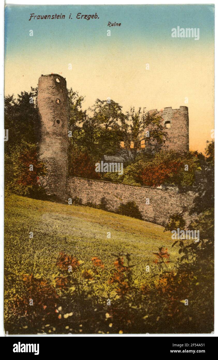 Ruine Frauenstein. Ruine Stockfoto
