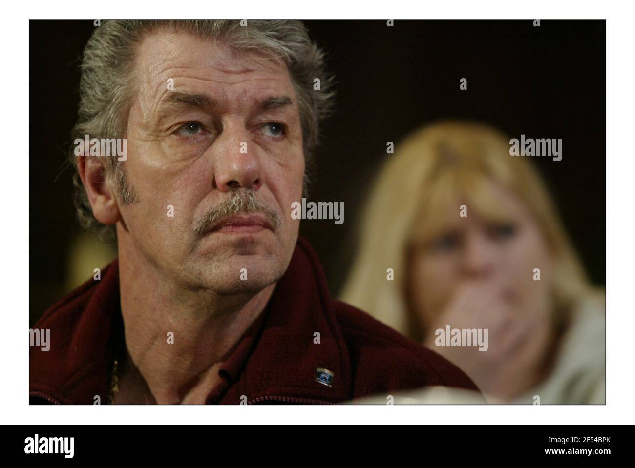 Familien von sechs ermordeten Royal Military Police, die im Irak getötet wurden Halten Sie eine Pressekonferenz in London.pic David Sandison 17/2/2005 Stockfoto