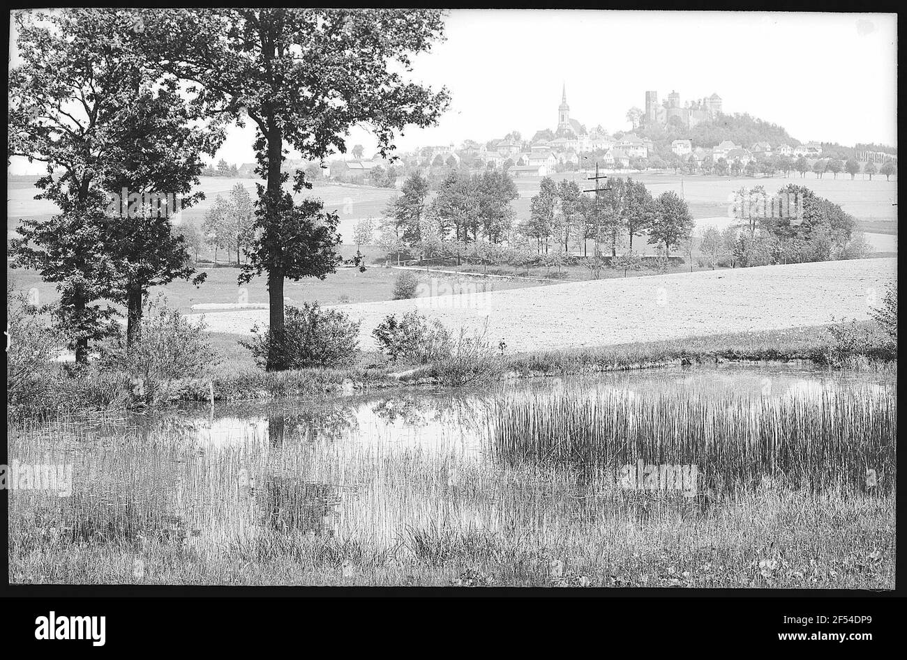 Stolpen. Blick auf Stolpen Stockfoto