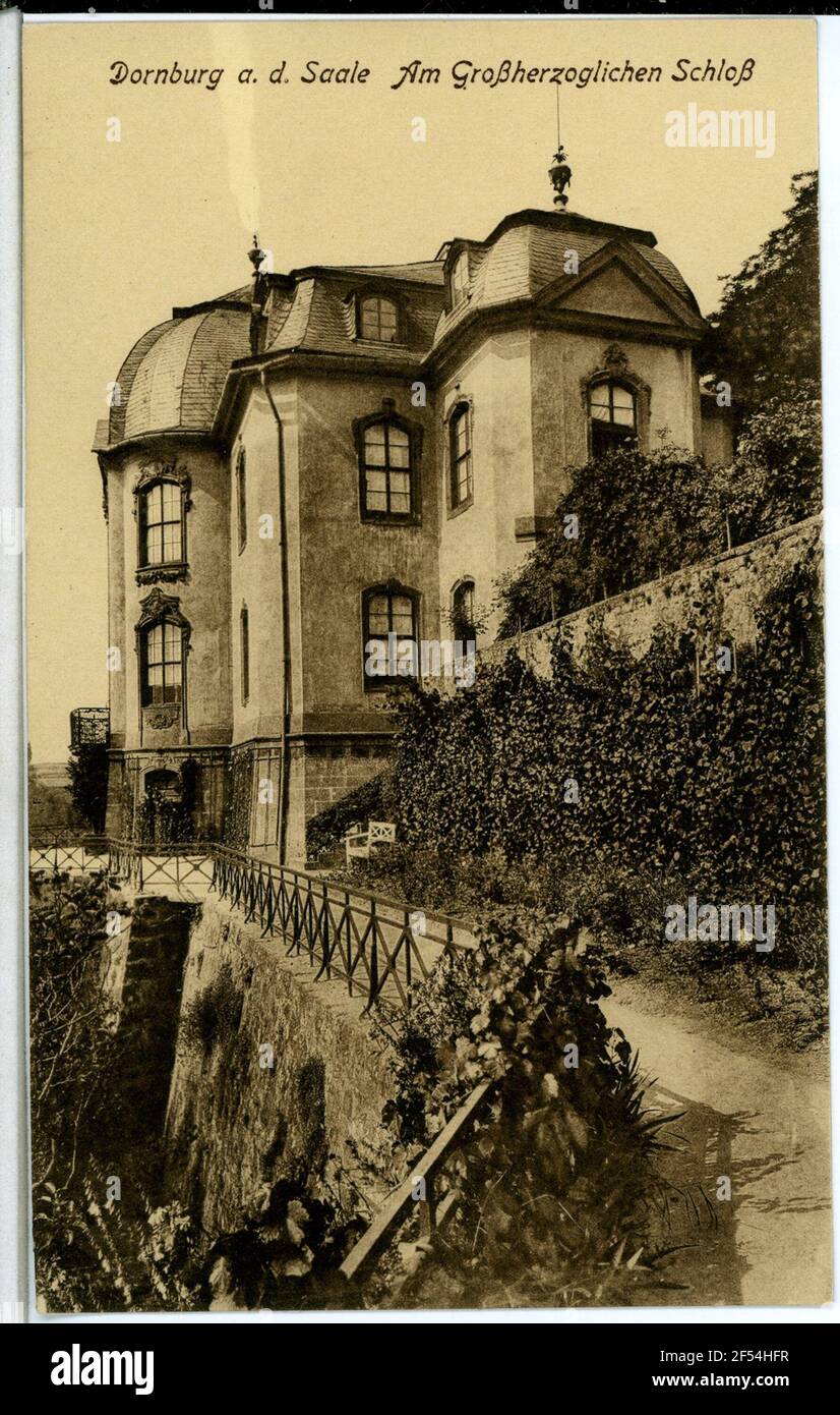 Das Großherzogliche Schloss Dornburg. Auf dem Großherzoglichen Schloss Stockfoto