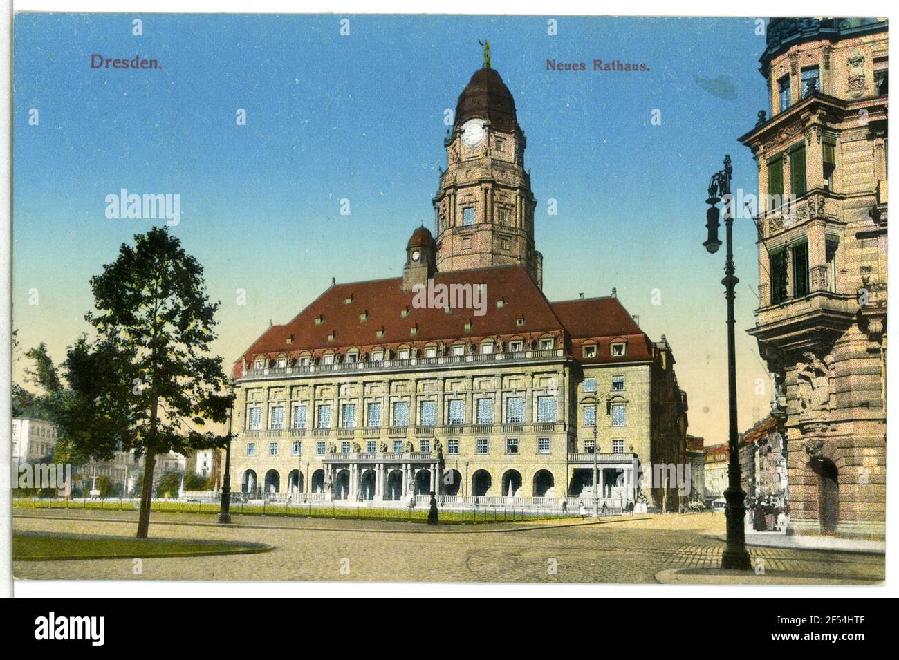 Neues Rathaus Dresden. Neues Rathaus Stockfoto