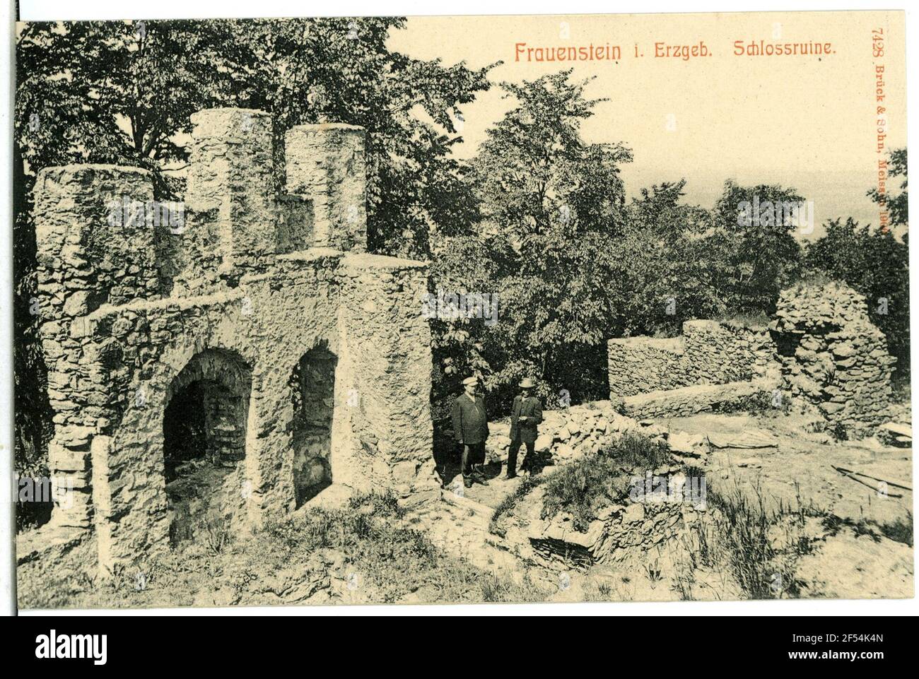 Ruine Frauenstein. Schlossruine Stockfoto