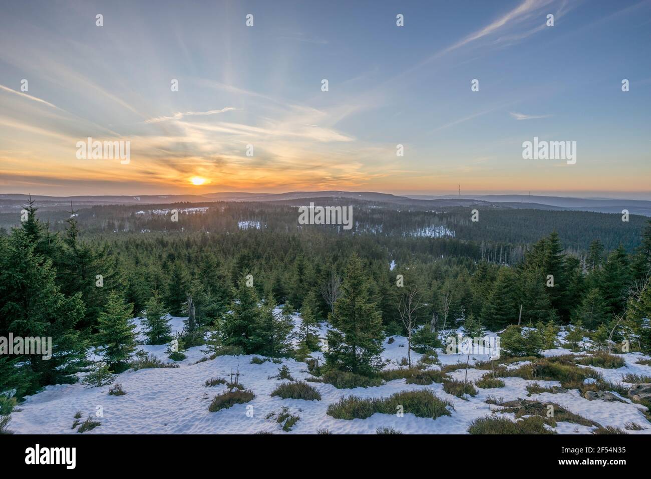 Geographie / Reisen, Deutschland, Sachsen-Anhalt, Nationalpark Harz im Winter, Additional-Rights-Clearance-Info-not-available Stockfoto