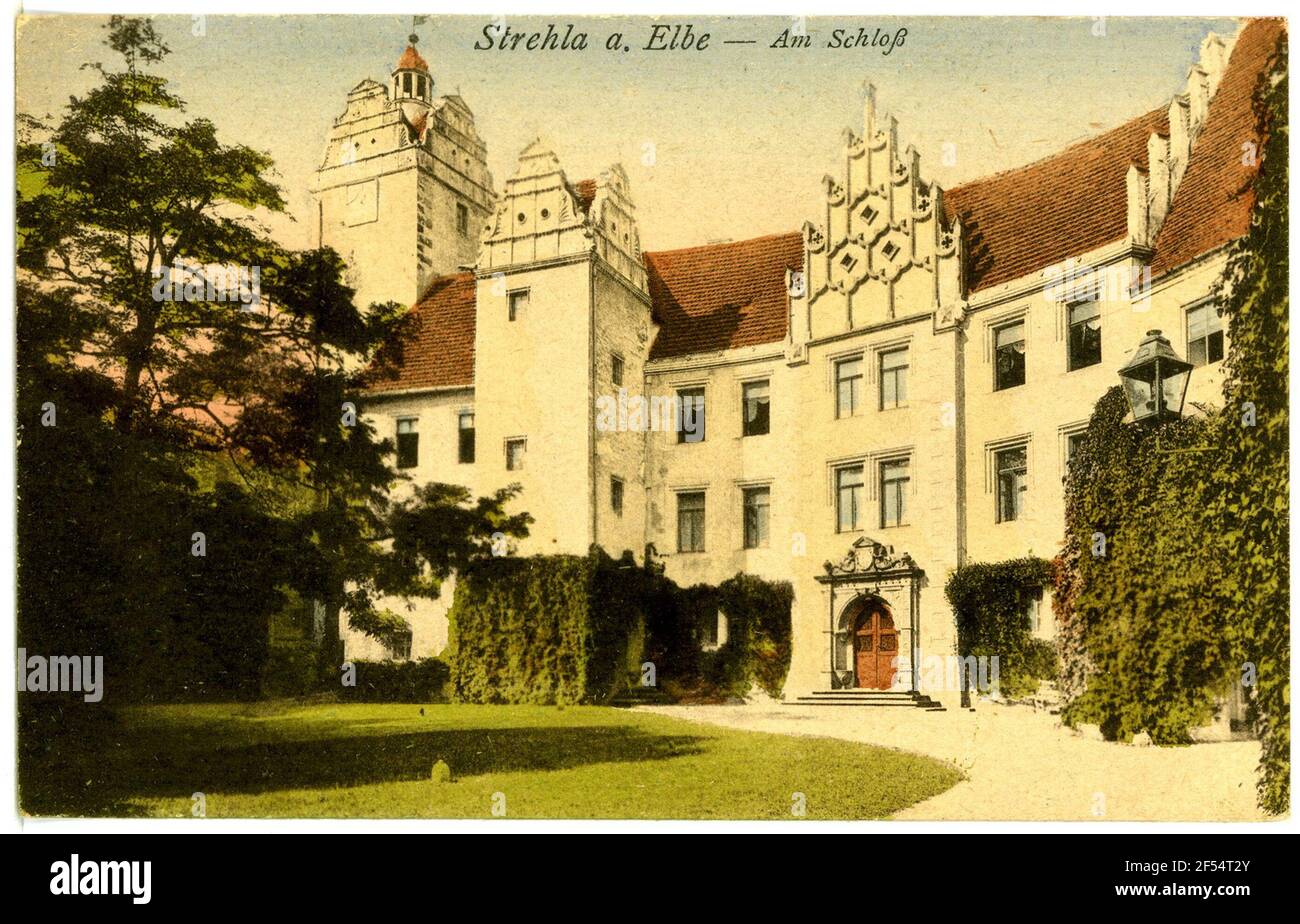 Auf der Burg Strehla. Auf dem Schloss Stockfoto