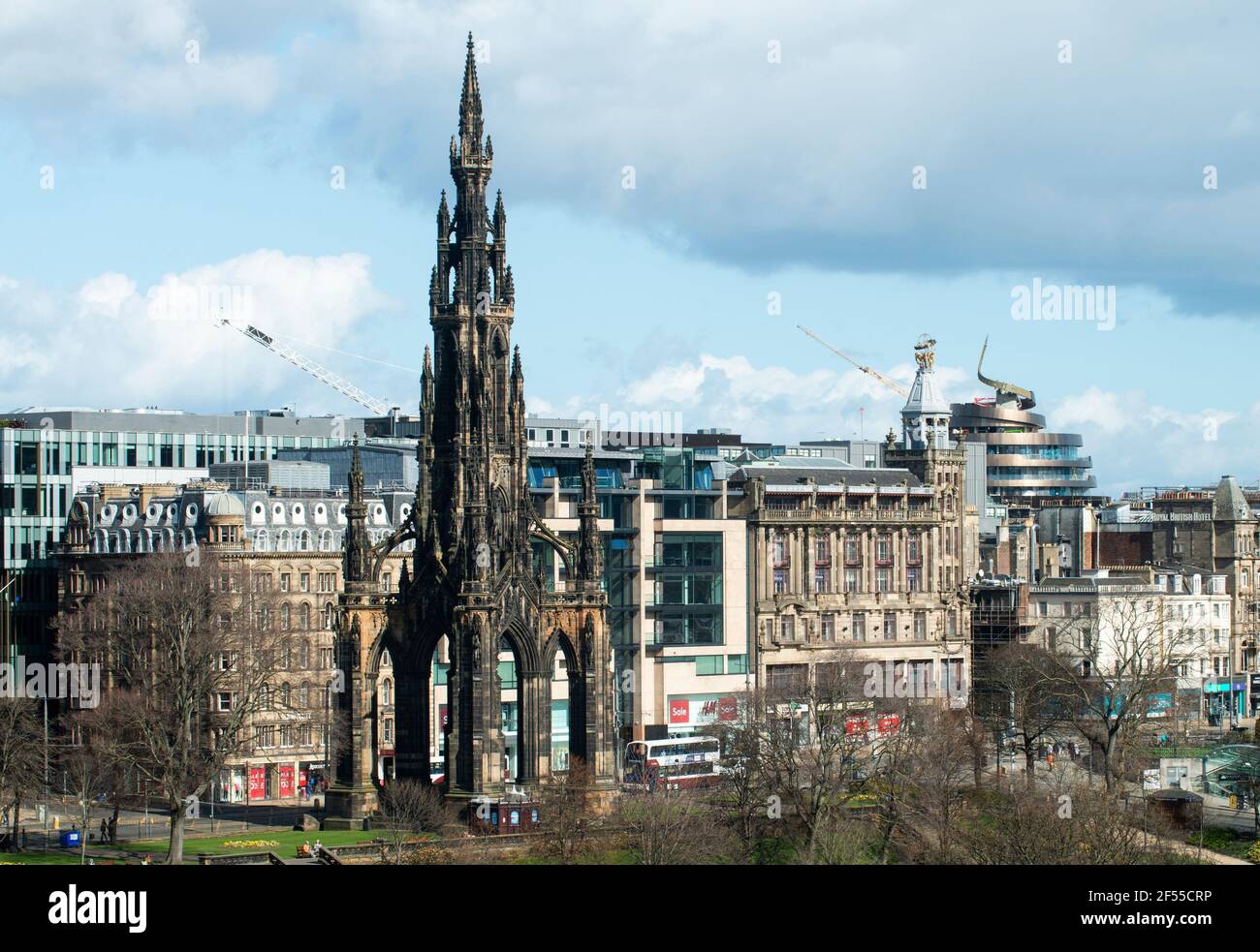 Edinburgh, Midlothian, Großbritannien. 24/3/2021 das St James Quarter - die mit Spannung erwartete £1 Milliarden Entwicklung befindet sich im Herzen von EdinburghÕs City ce Stockfoto