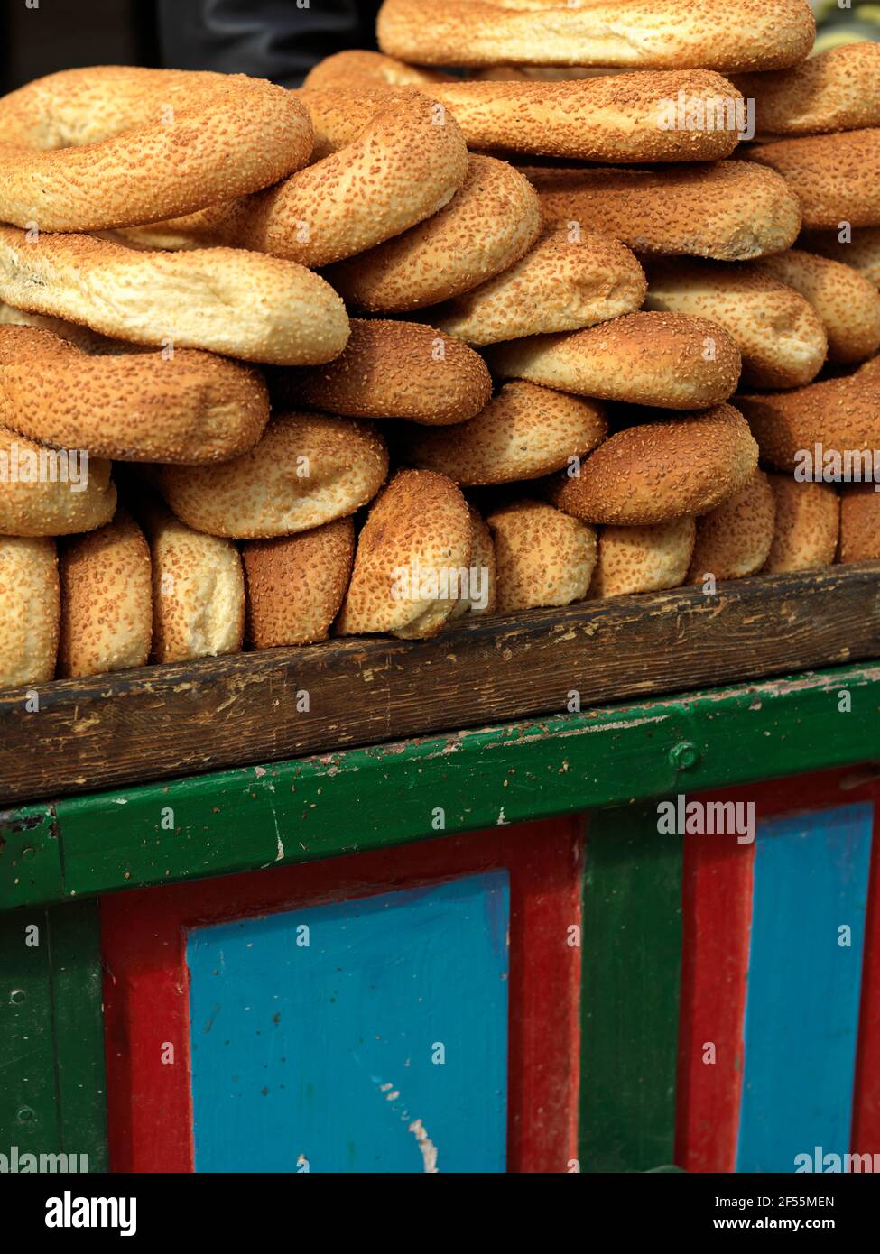 Israel Jerusalem Brot zum Verkauf Stockfoto