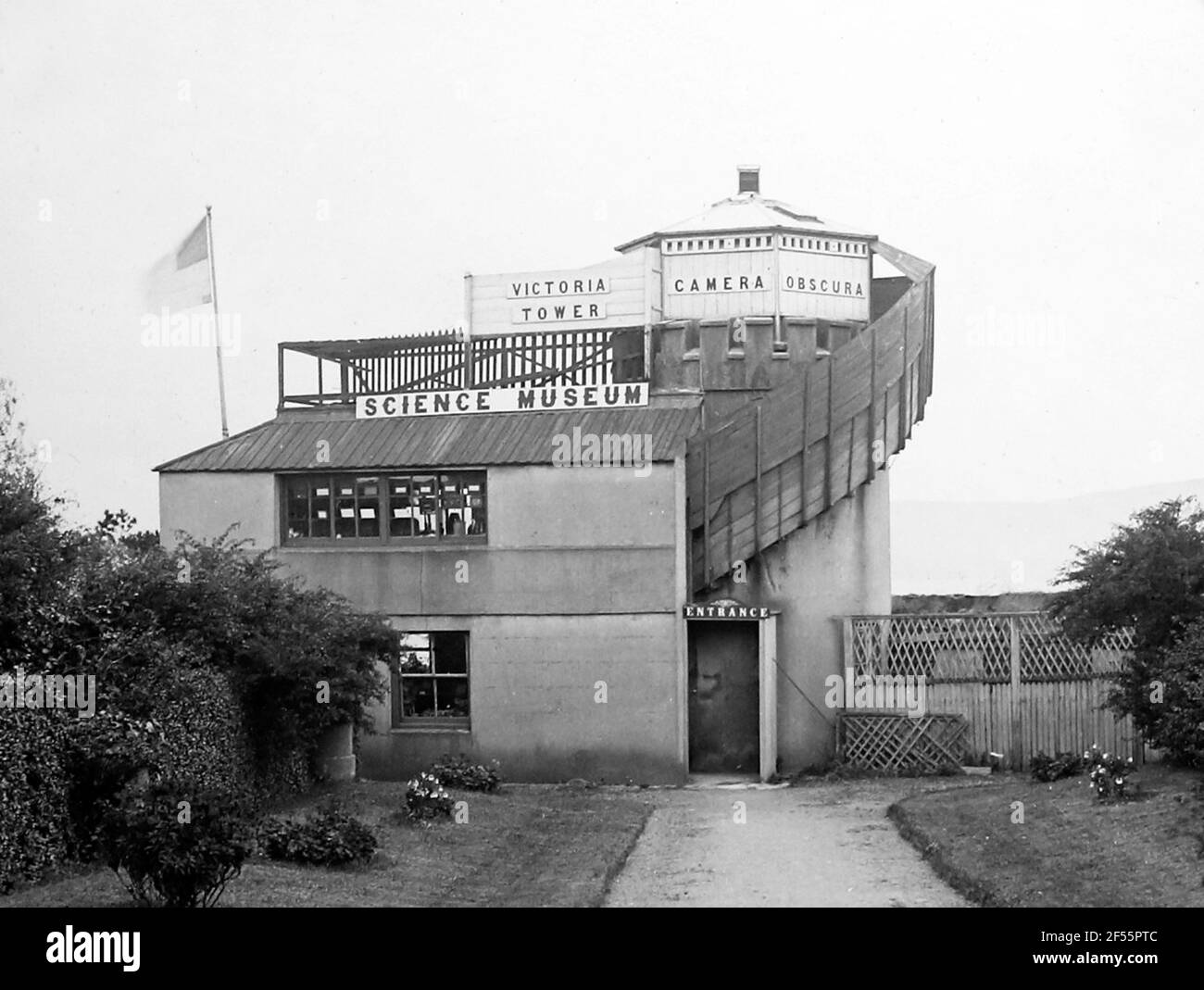 Camera Obscura and Science Museum, Victoria Tower, Douglas, Isle of man, aufgenommen 1890 Stockfoto