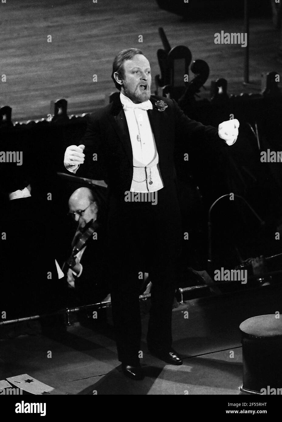 Richard Stilgoe 1981 bei der City Varieties Leeds Stockfoto