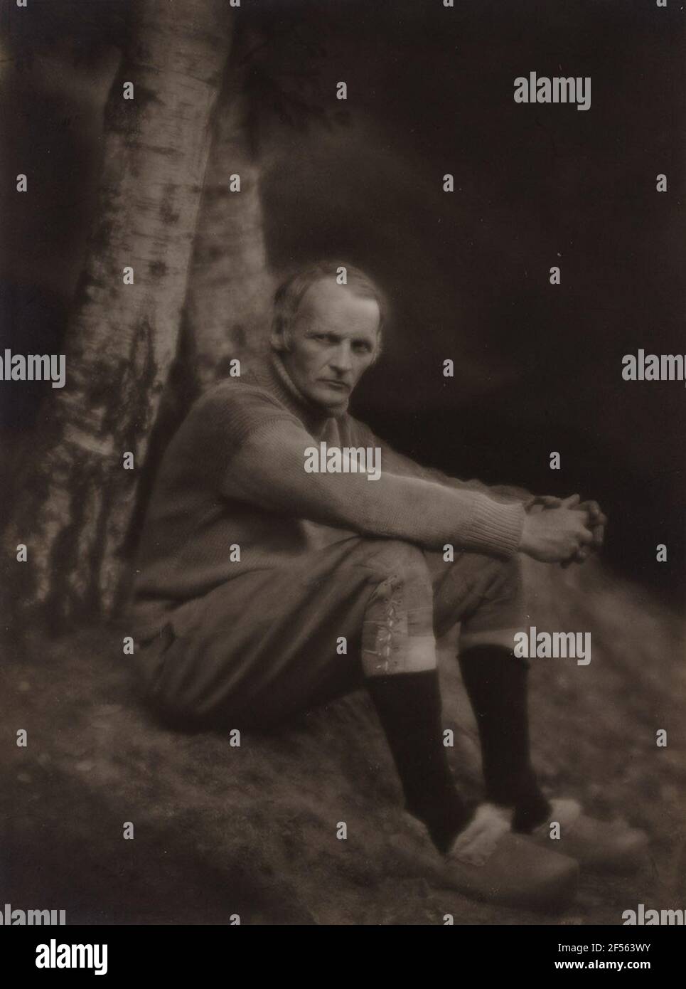 Der Worpsweder Maler Heinrich Verge. Staatsansicht Hamburg, Sammlung Fotogeschichte, erworben 1972 Stockfoto