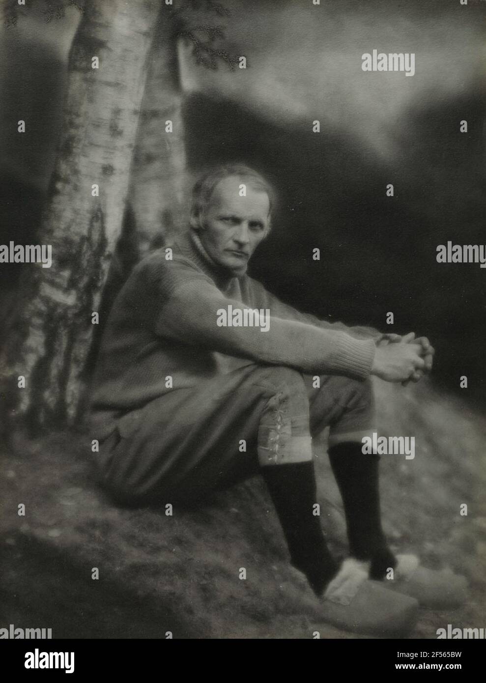 Der Worpsweder Maler Heinrich Verge. Staatsansicht Hamburg, Sammlung Fotogeschichte, erworben 1968 Stockfoto