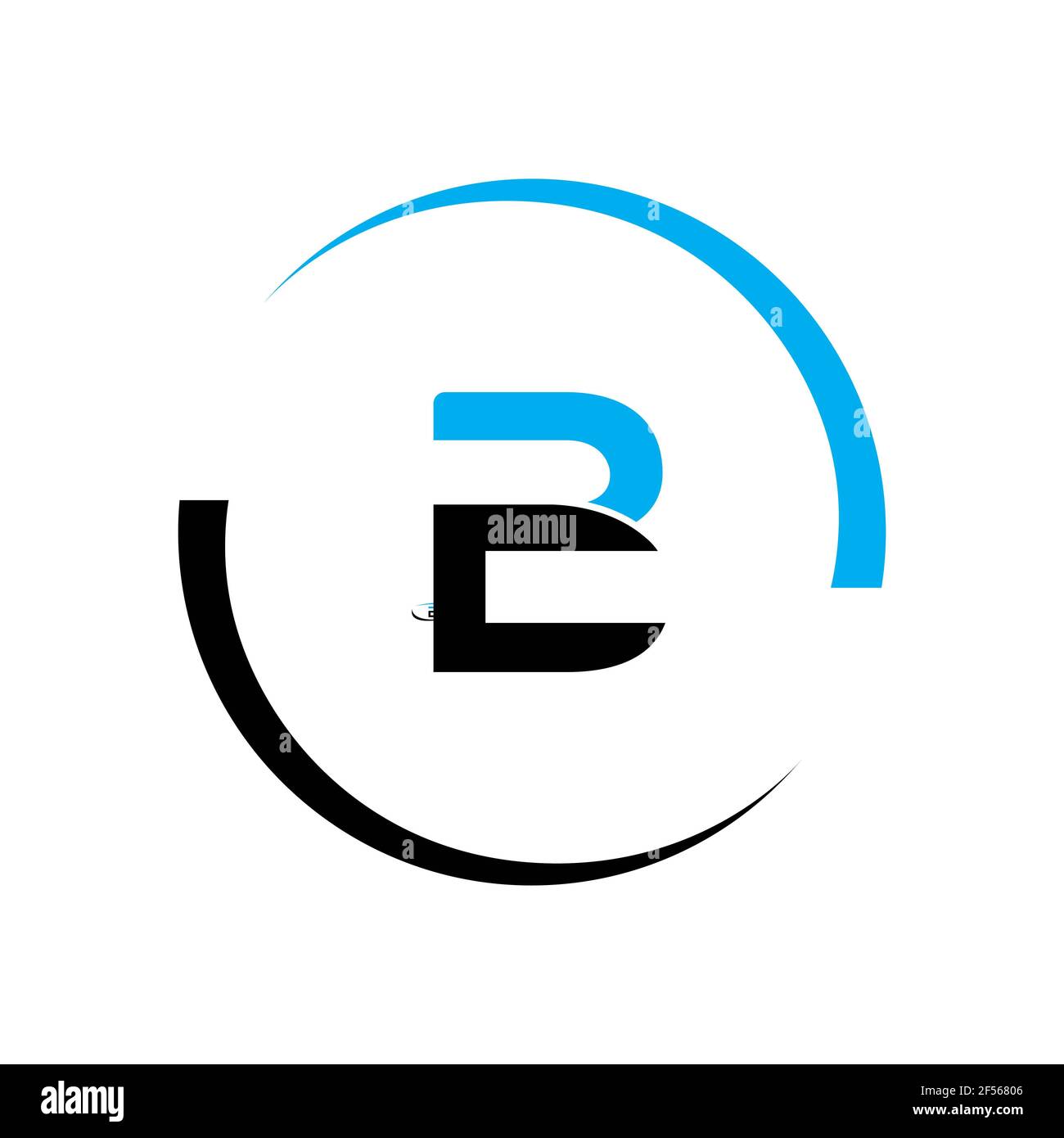 Buchstabenbuchstaben Initialen Monogramm-Logo BC, CB, B und C Stockfoto