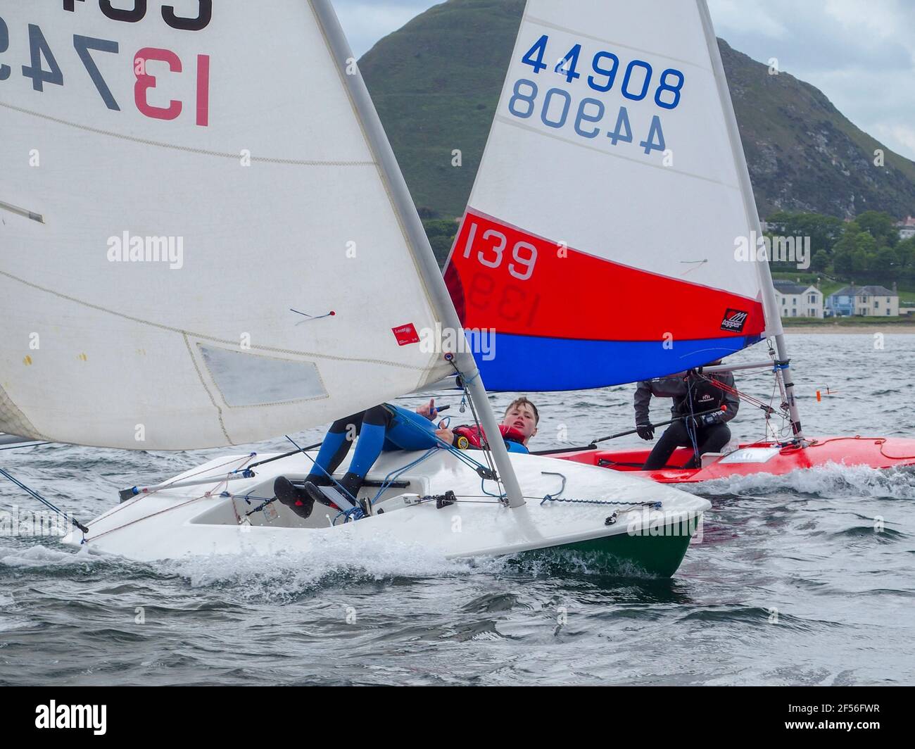 Segelboote im East Lothian Yacht Club Annual Regatta, North Berwick Stockfoto