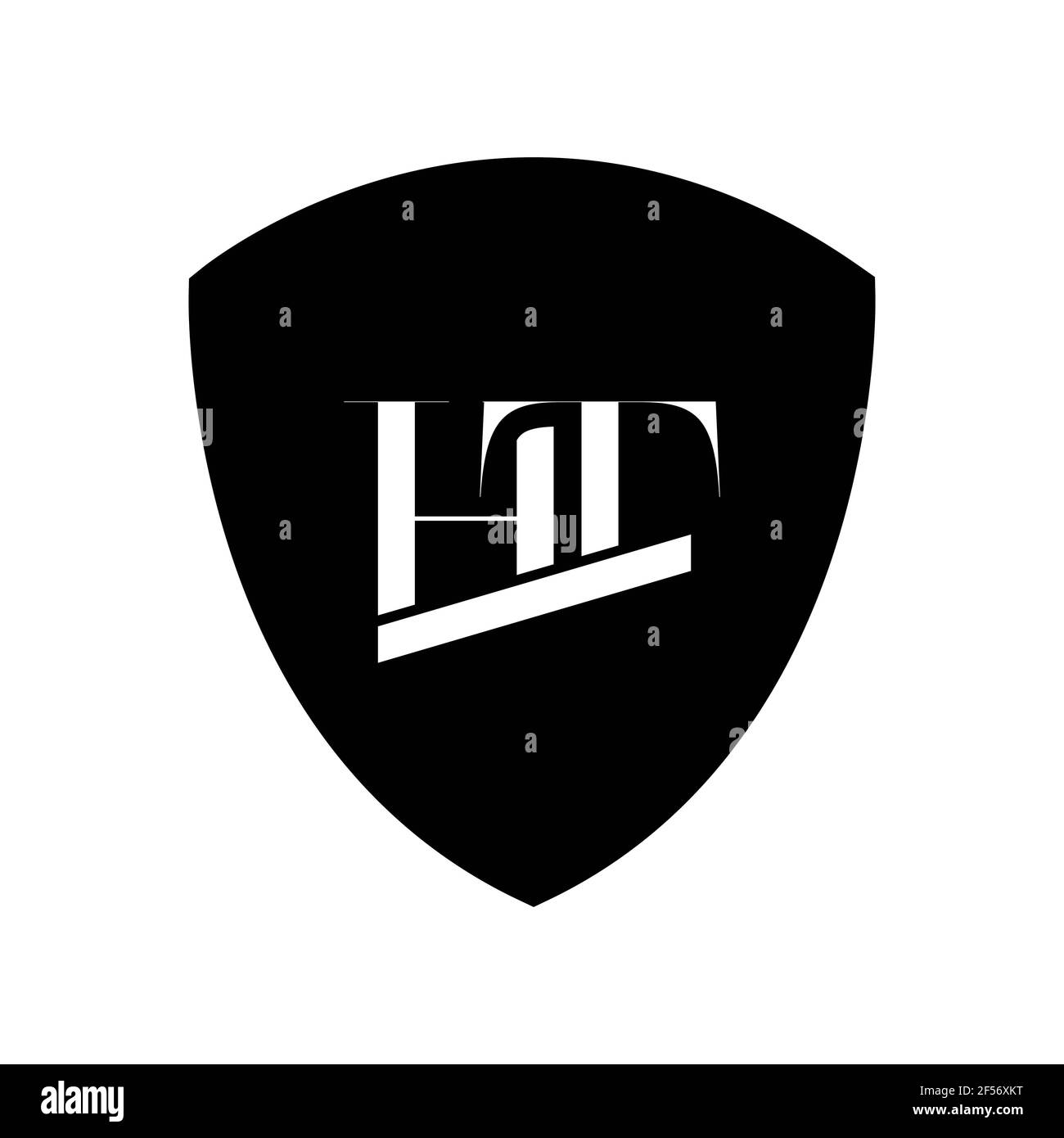 Buchstabenbuchstaben Monogramm Symbol Logo TH oder HT Stockfoto