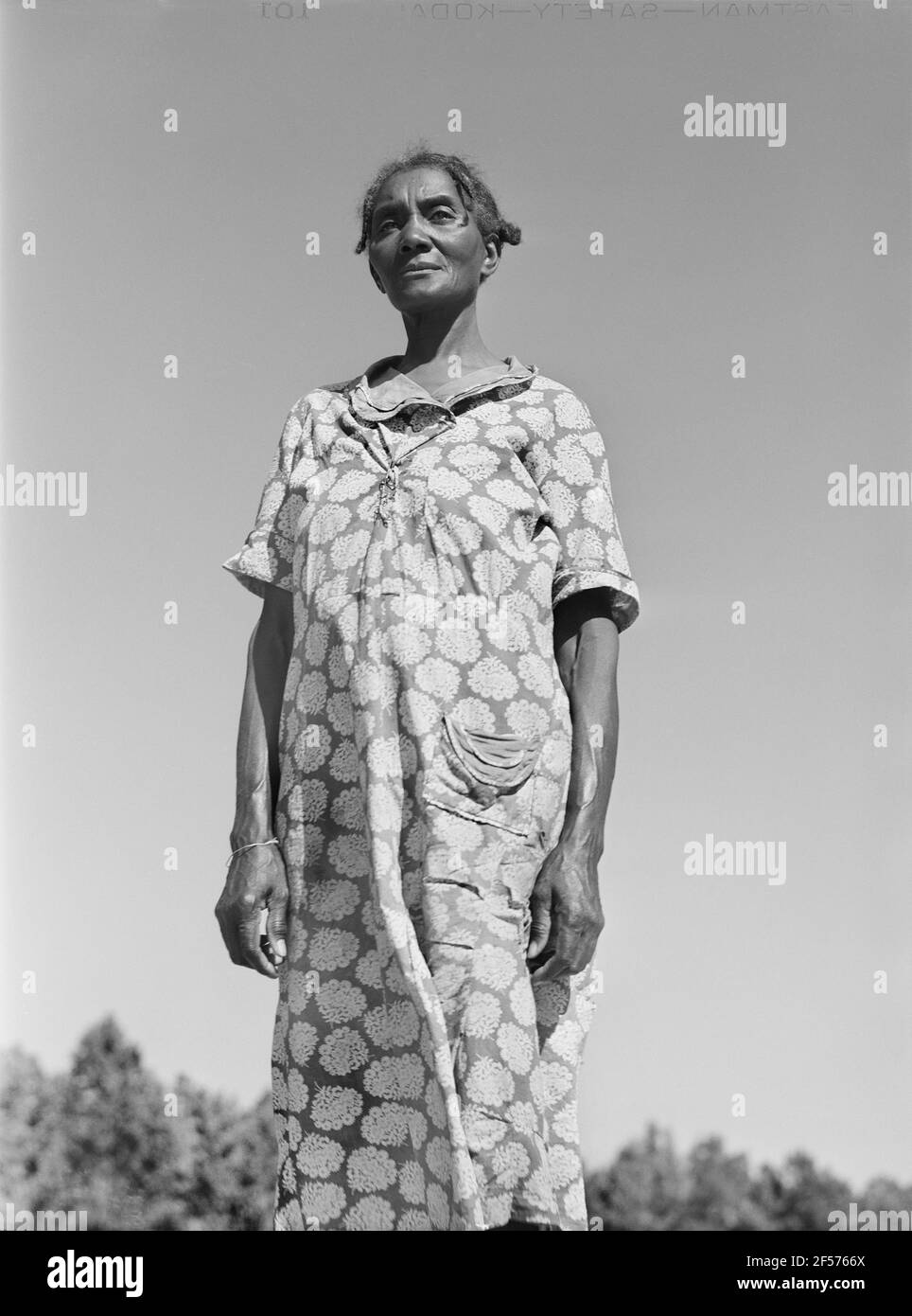 Frau Mary Willis, Witwe mit zwei Kindern, Portrait auf gemieteten Bauernhof, in der Nähe von Woodville, Greene County, Georgia, USA, Jack Delano, U.S. Farm Security Administration, Juni 1941 Stockfoto