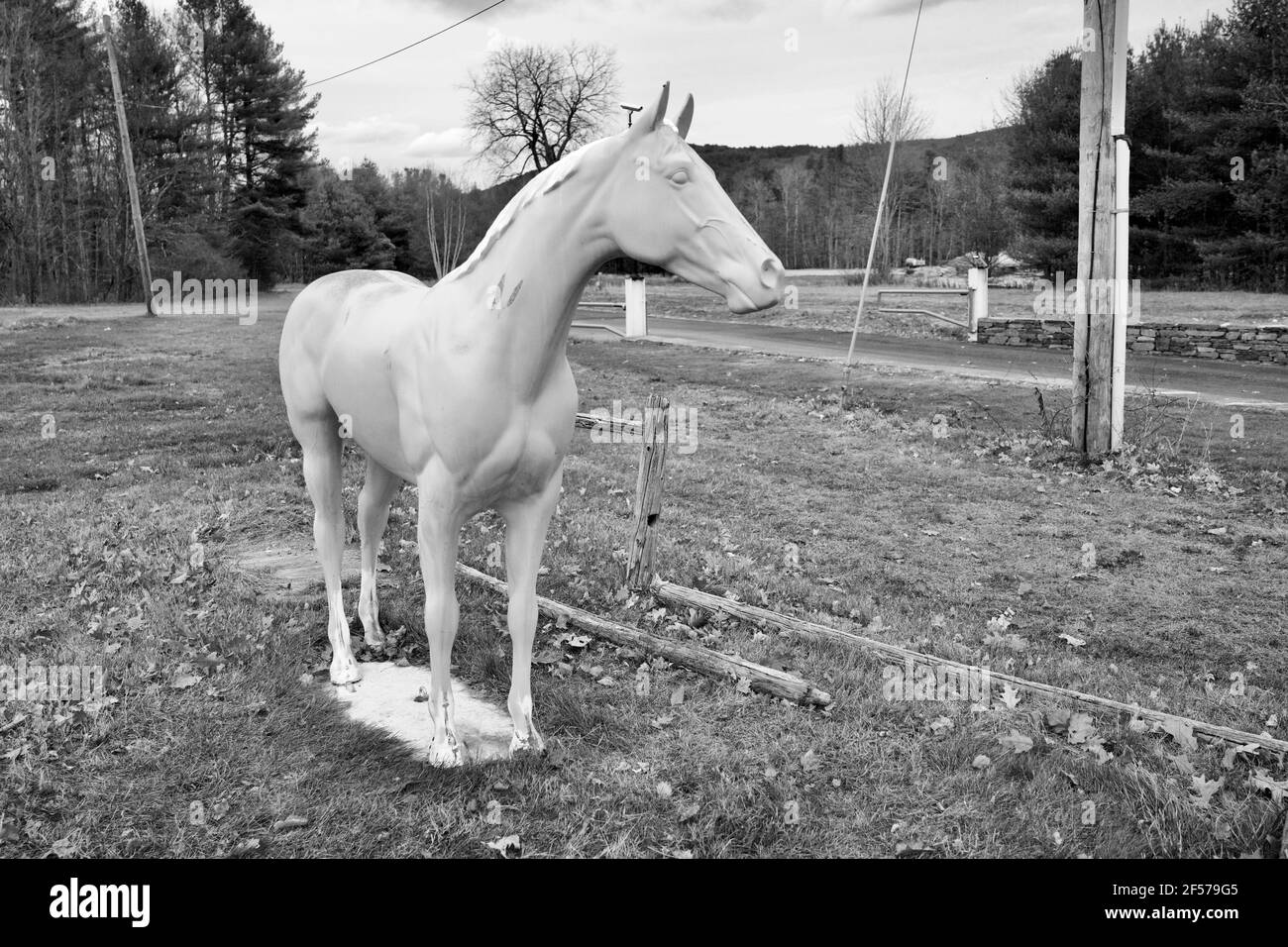 Native View Trading Post ist seit den 1950er Jahren Geschenkemporium auf dem Mohawk Trail. Es befindet sich in Shelburne Falls, Massachusetts, USA. Stockfoto