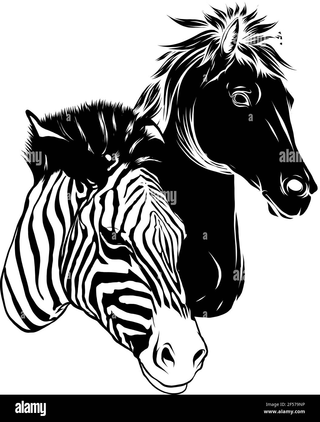 Schwarze Silhouette des Kopfes König Krokodil Vektor Illustration Design Stock Vektor