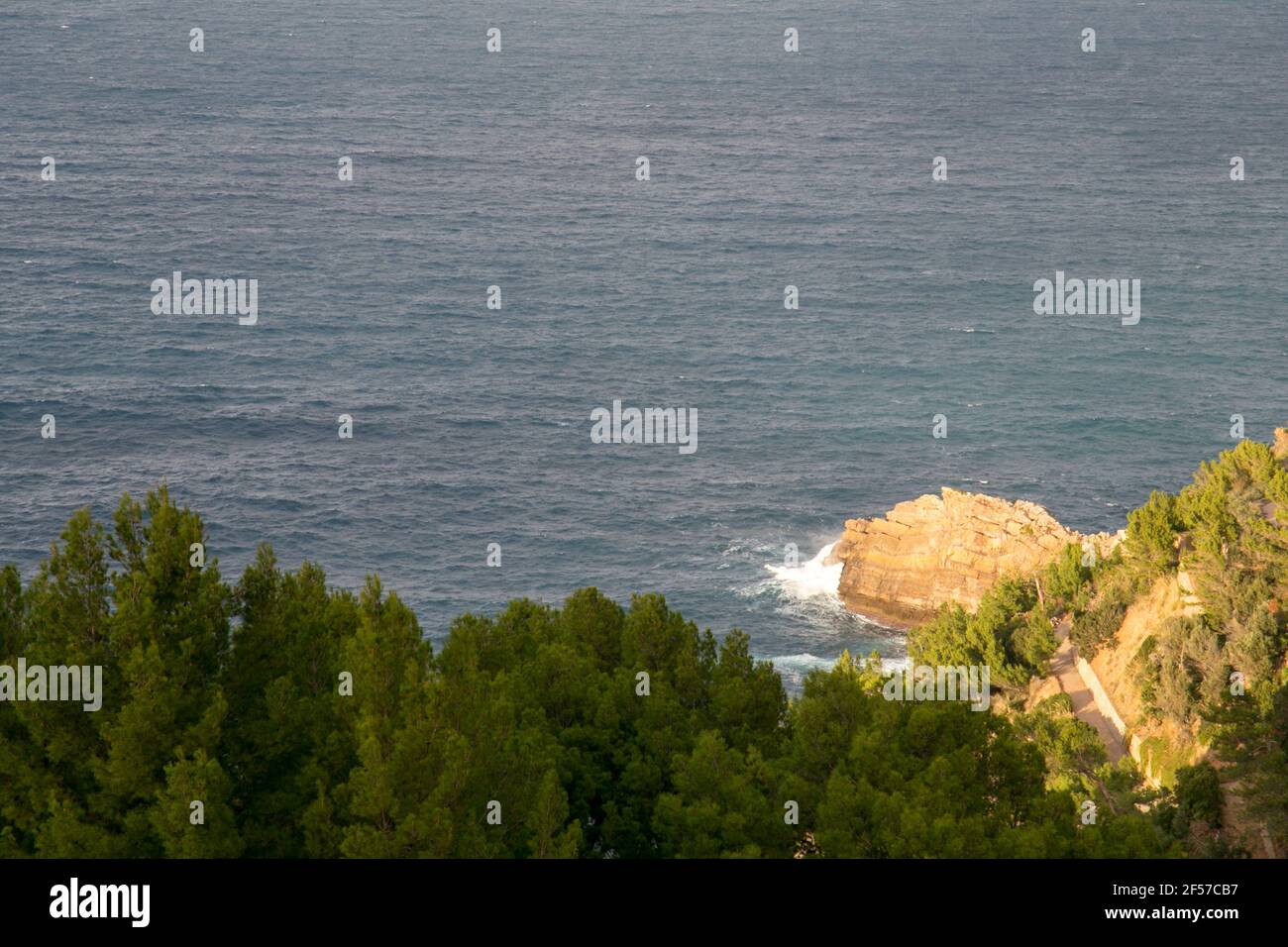 Nordöstlicher Teil der Küste Mallorcas, Serra de Tramuntana (Sierra de Tramontana) Stockfoto