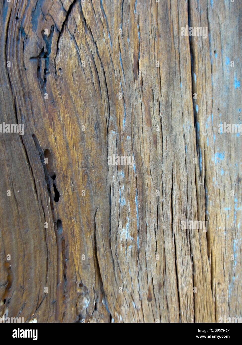 Dunkle Holzstruktur Hintergrundfläche mit alten natürlichen Muster, Stockfoto