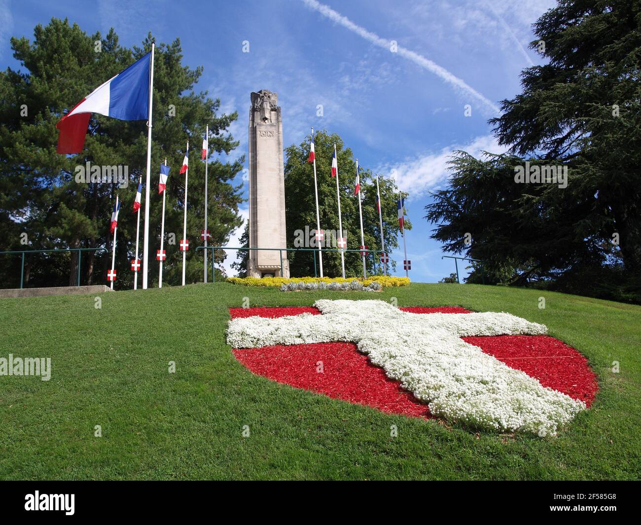Skulptur des Val D-Osne im Parc du Clos Savoiroux, Chambery, Savoie, Frankreich Stockfoto