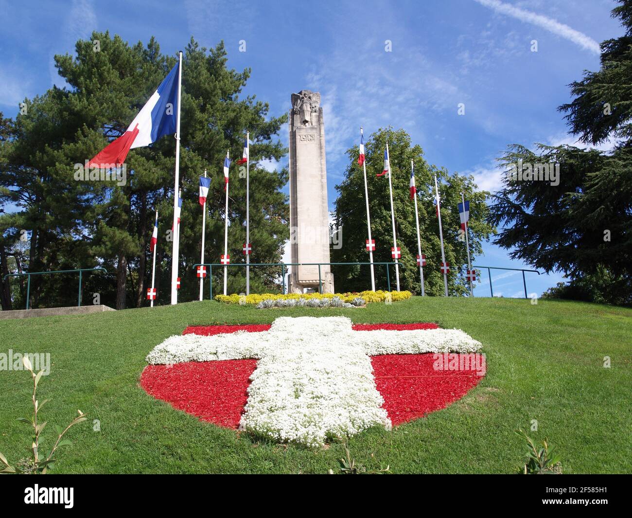 Skulptur des Val D-Osne im Parc du Clos Savoiroux, Chambery, Savoie, Frankreich Stockfoto