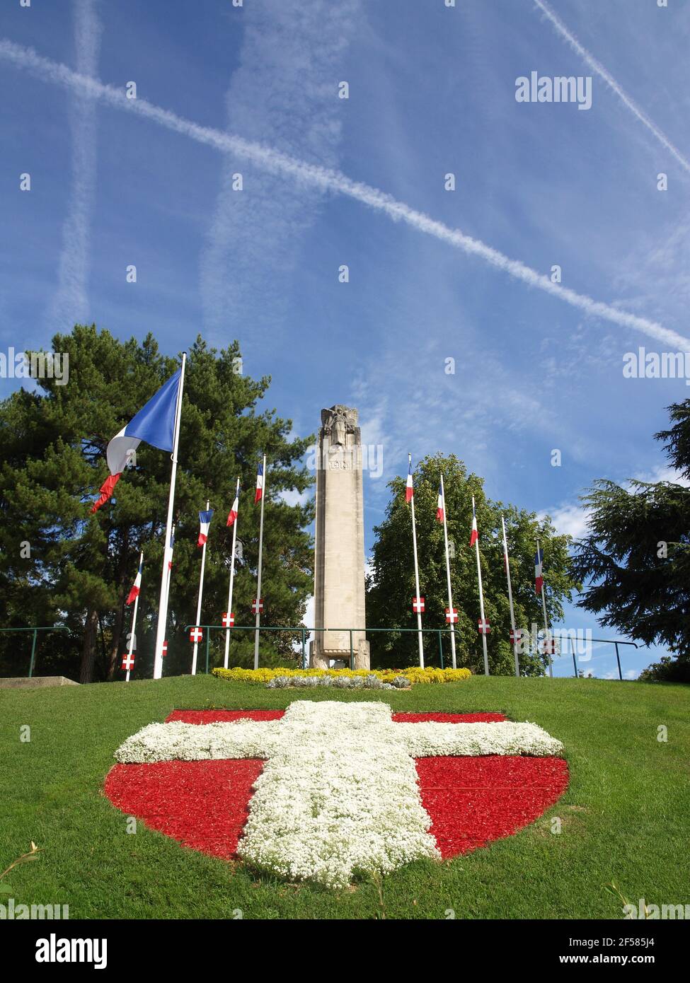 Skulptur des Val D-Osne im Parc du Clos Savoiroux, Chambery, Savoie, Frankreich Stockfoto