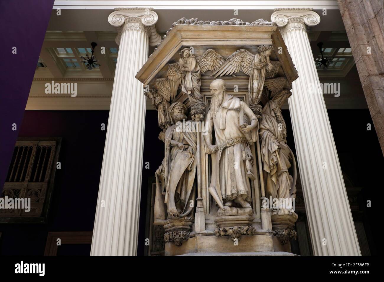 Hall of Architecture mit Gipsabgüssen von architektonischen Meisterwerk um Welt.Carnegie Museum of Art.Pittsburgh.Pennsylvania.USA Stockfoto