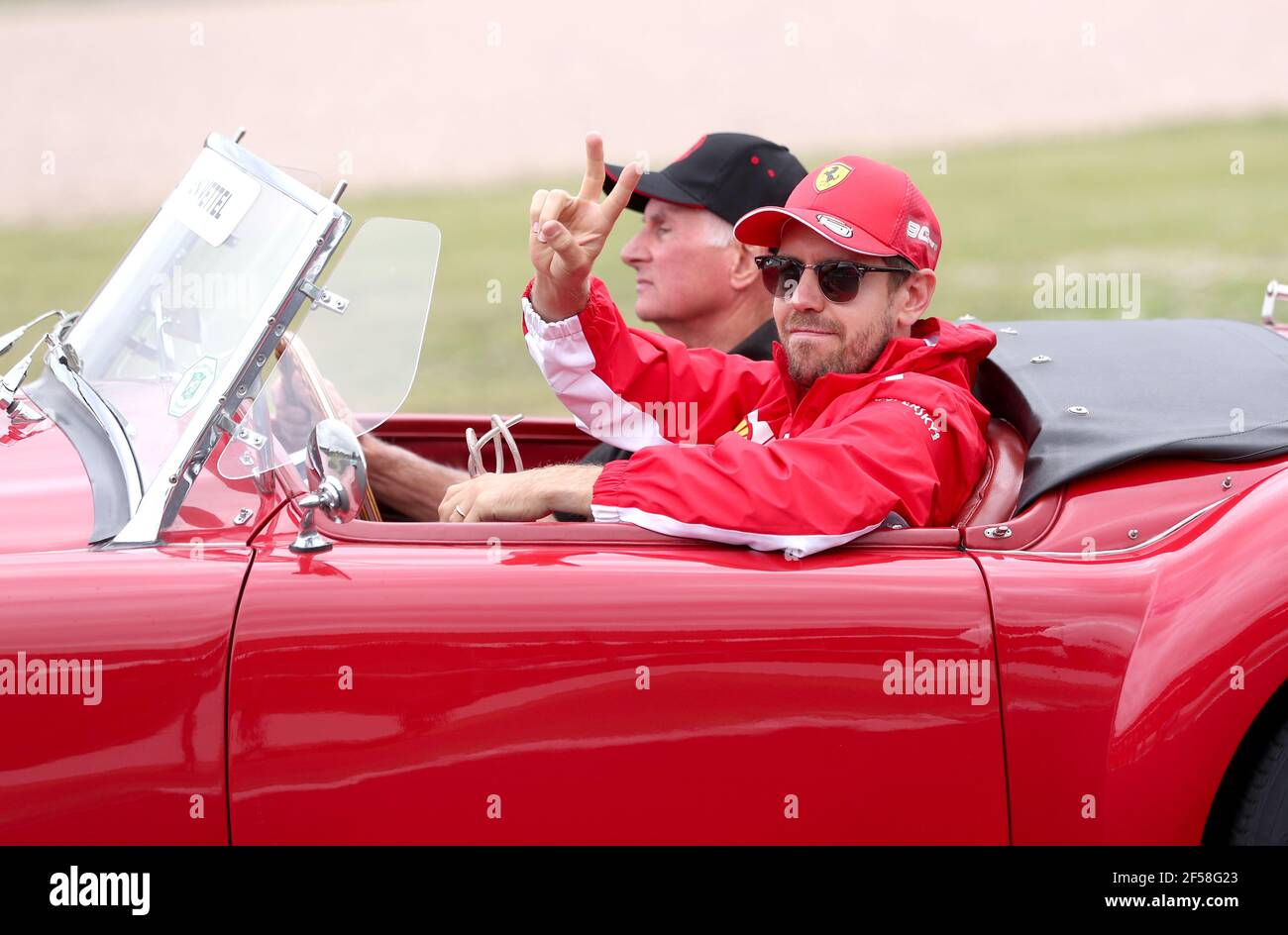 Aktenfoto vom 14-07-2019 von Sebastian Vettel. Ausgabedatum: Donnerstag, 25. März 2021. Stockfoto