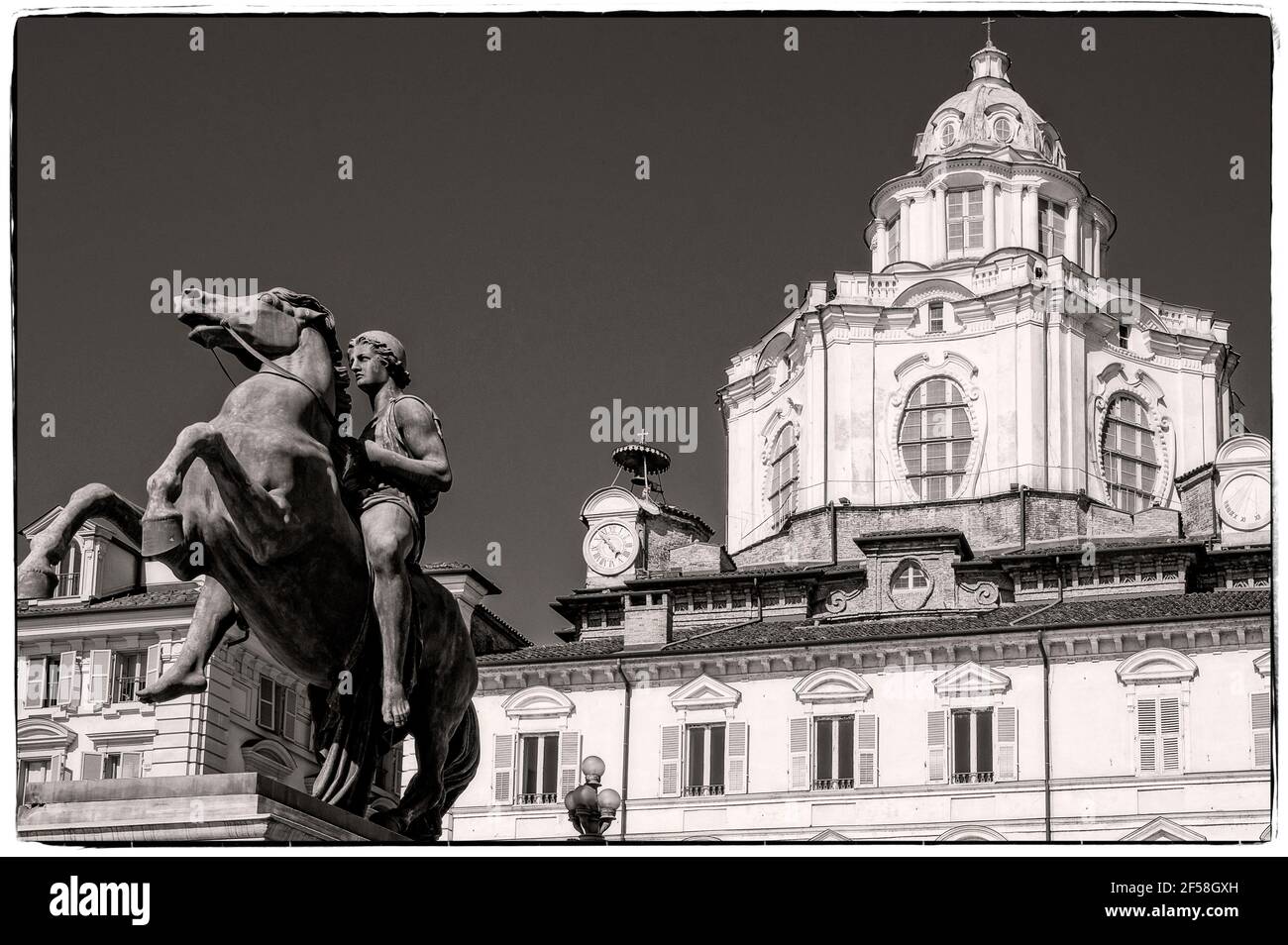 Italien Piemont Turin die Kirche St. Lorenz Stockfoto