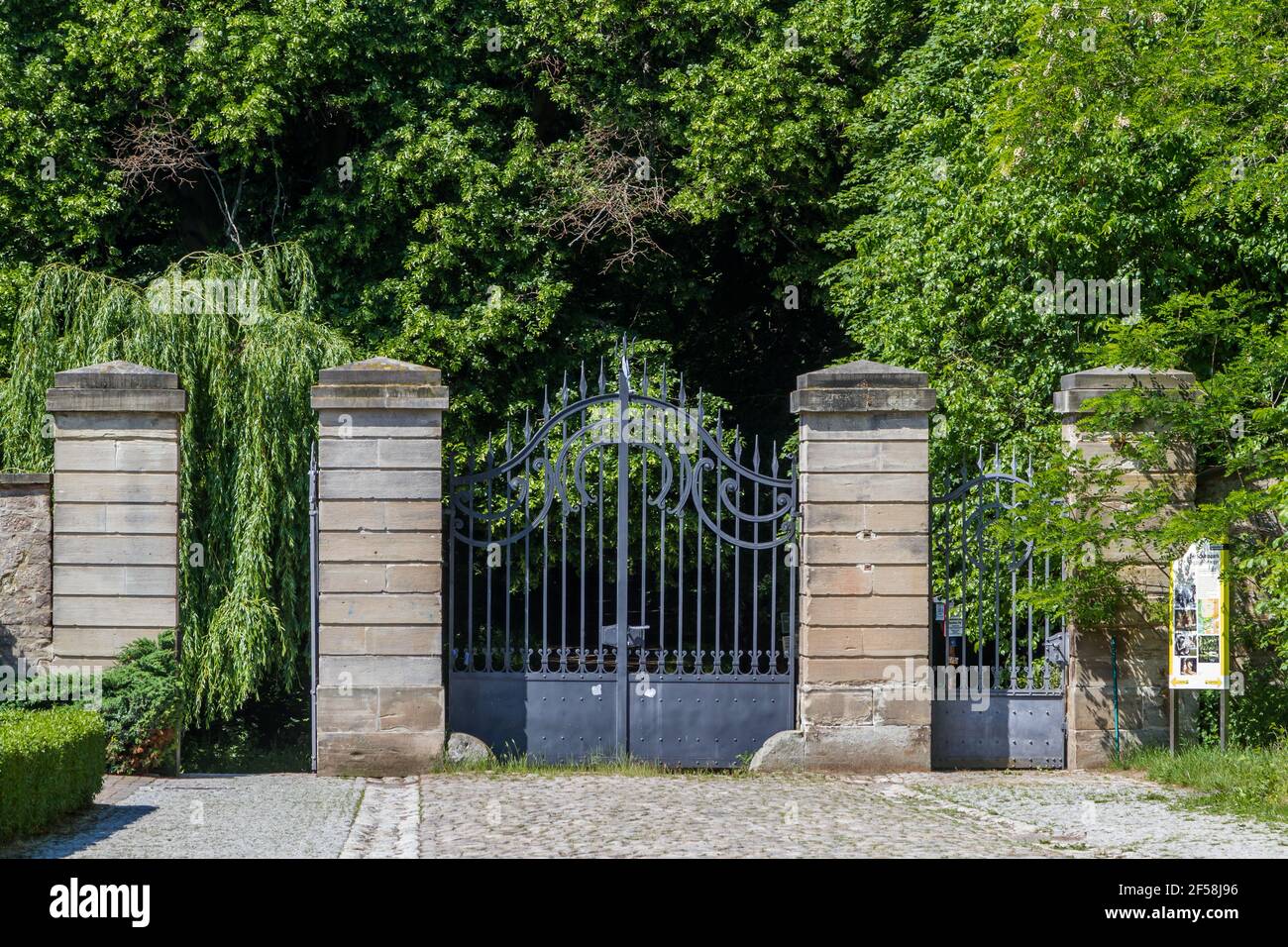 Schlosspark Ballenstedt Harz Stockfoto