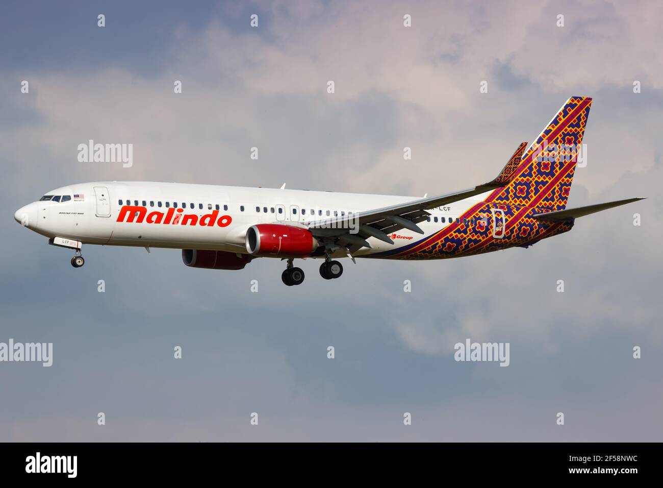 Kuala Lumpur, Malaysia – 21. Januar 2018: Batik Air Boeing 737-800 am Kuala Lumpur Flughafen (KUL) in Malaysia. Boeing ist ein Flugzeughersteller Basis Stockfoto
