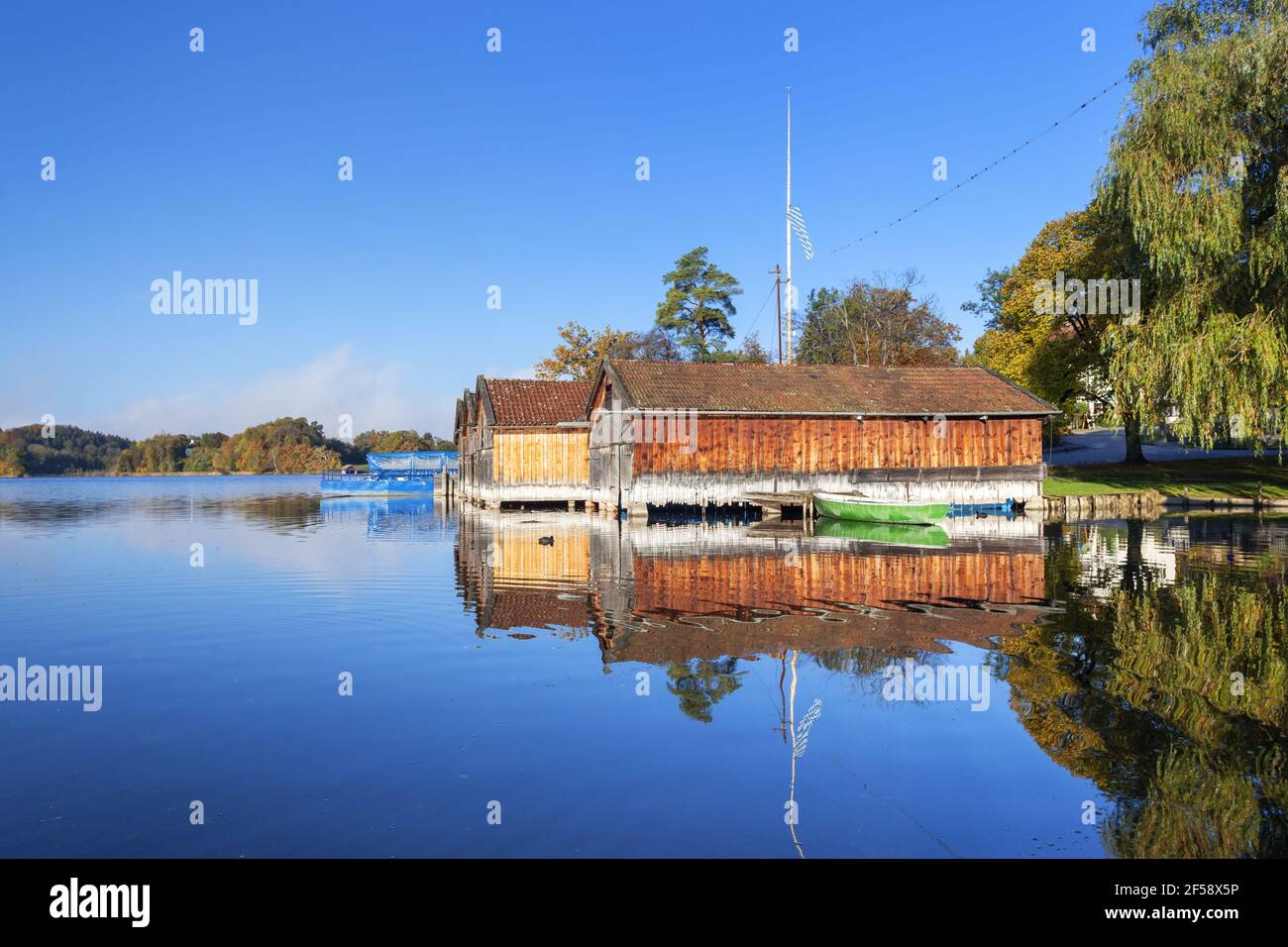 Geographie / Reisen, Deutschland, Bayern, Seehaus Staffelsee (See Staffel), Bootsschuppen A, Additional-Rights-Clearance-Info-not-available Stockfoto