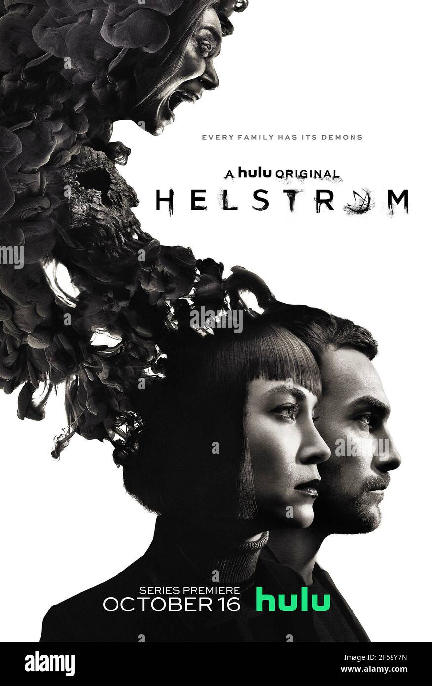 TOM AUSTEN UND SYDNEY LEMMON IN HELSTROM (2020), REGIE: BILL ROE, CHERIE NOWLAN, KEVIN TANCHAROEN, JIM O'HANLON, JOVANKA VUCKOVIC UND SANFORD BOOKSTAVER. Kredit: ABC Unterschrift / Marvel Fernsehen / Album Stockfoto