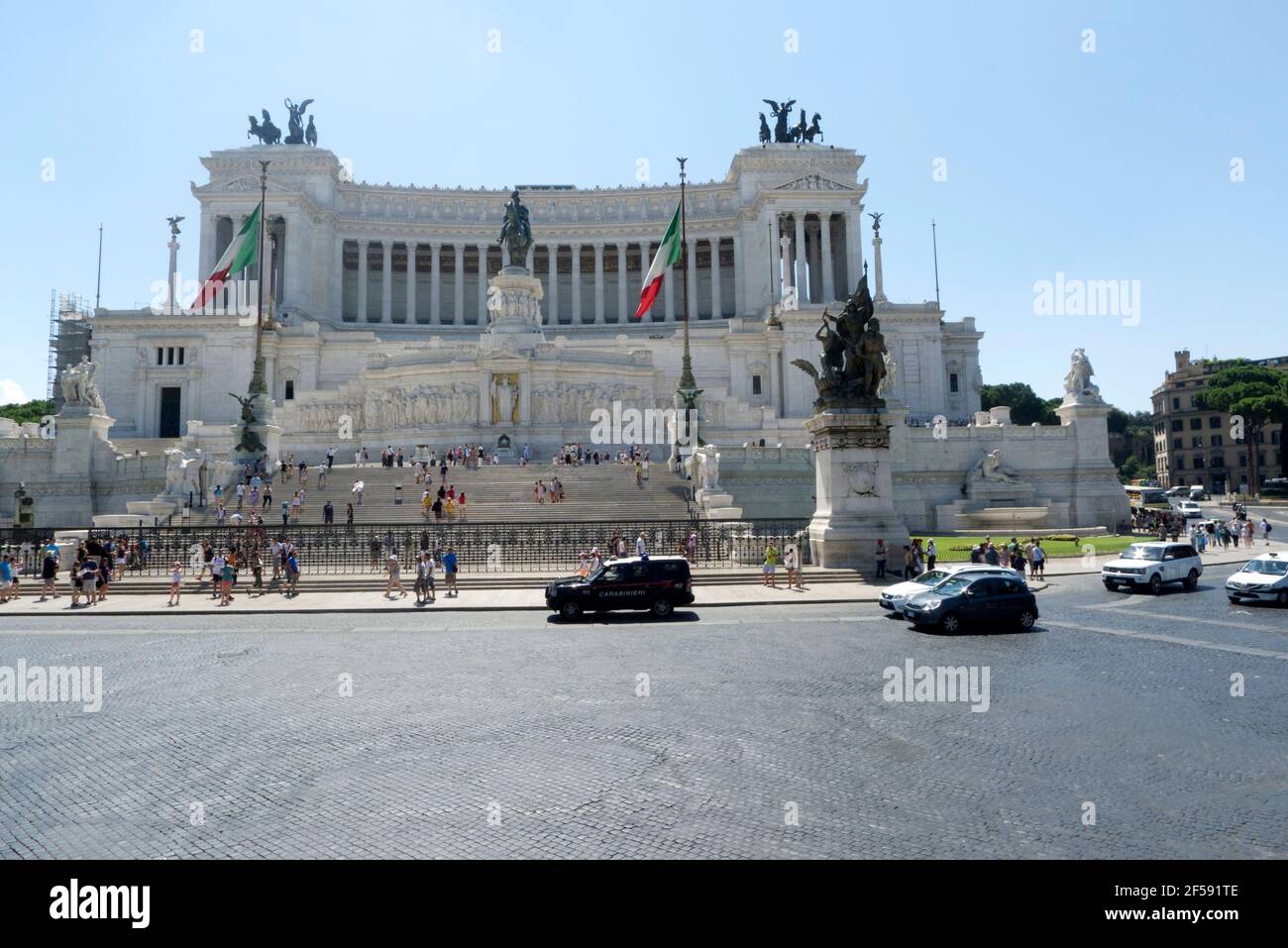 Vittorio Emanuele II Denkmal auf dem Palatin in Rom Italien Stockfoto