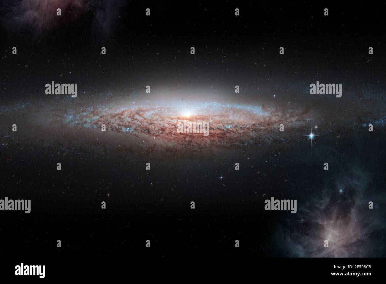 Sternfeld Galaxie Spirale Hintergrund- Elemente dieses Bildes von NASA . Stockfoto