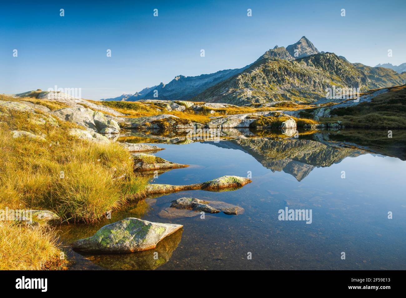 Geographie / Reisen, Schweiz, Gaerstenhoerner (Gipfel), 3189 m, Galenstock, 3586 m, Additional-Rights-Clearance-Info-not-available Stockfoto