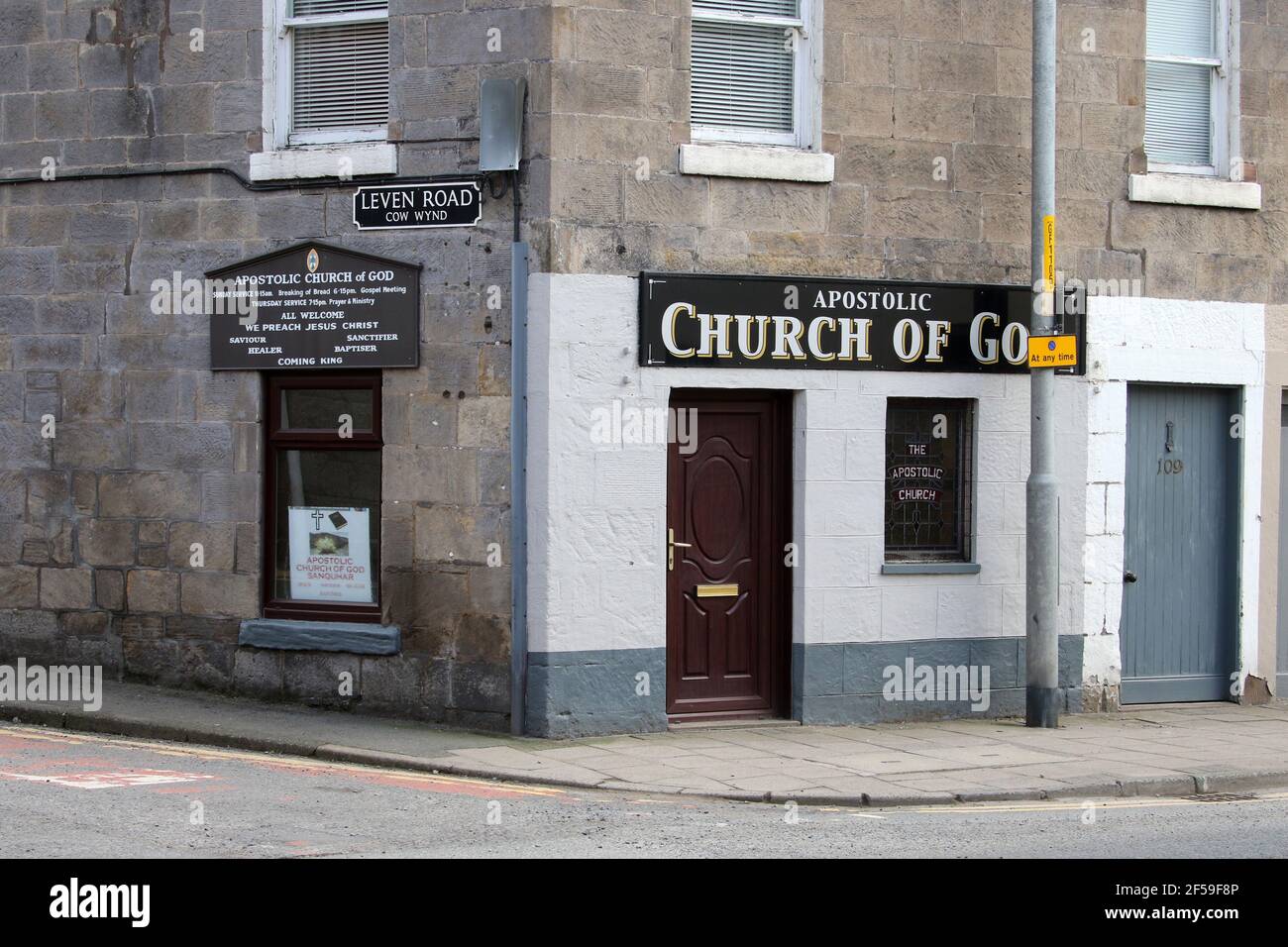 Sanquhar, Dumfries & Galloway, Schottland, Großbritannien. März 2021, 22. Apolistische Kirche Stockfoto