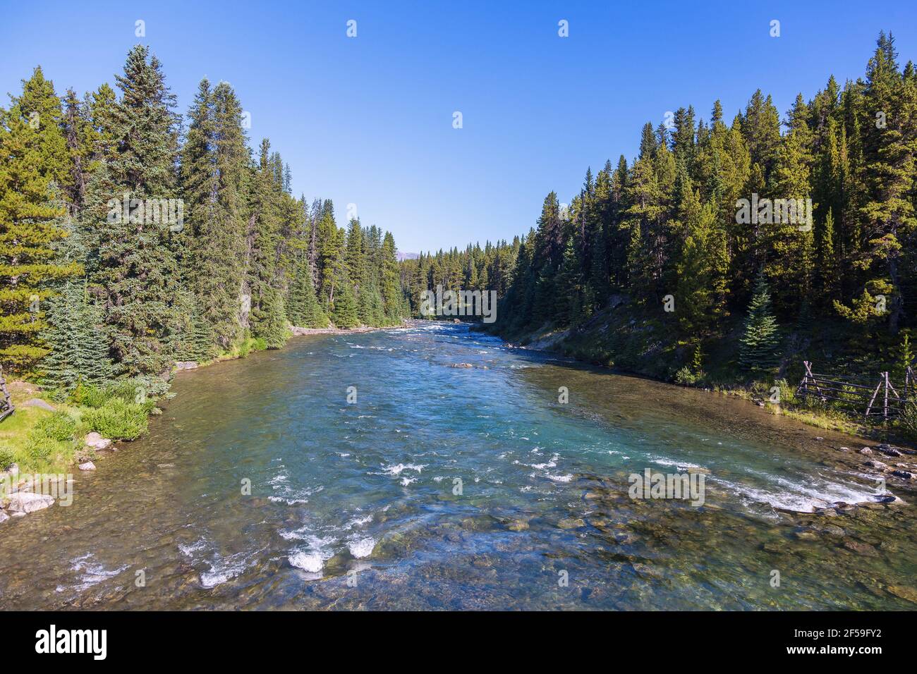 Geographie / Reisen, Kanada, Jasper Badun National Park, Malign River, Additional-Rights-Clearance-Info-not-available Stockfoto
