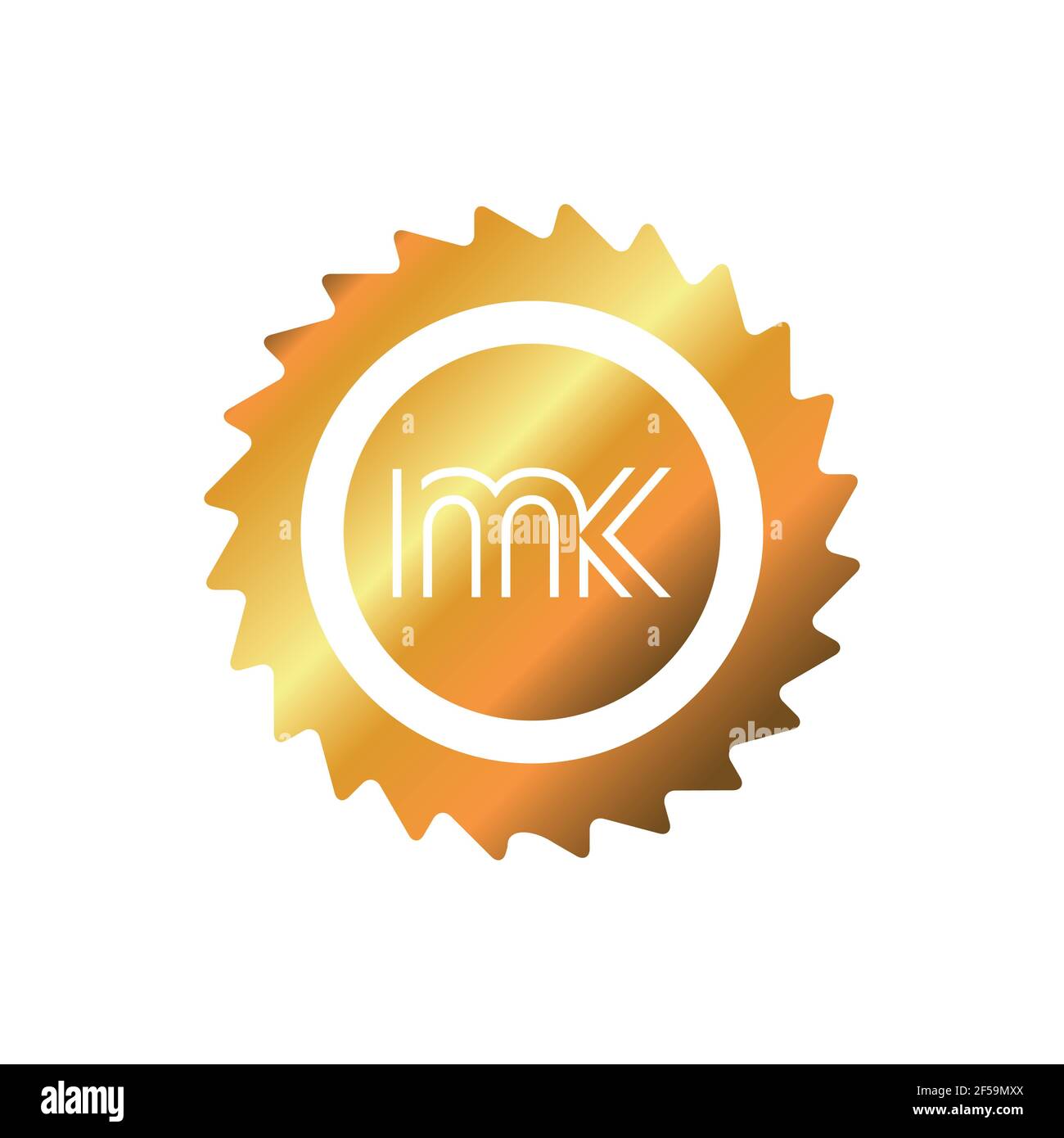MK KM abstrakte Vektor-Logo Monogramm Vorlage Stockfoto