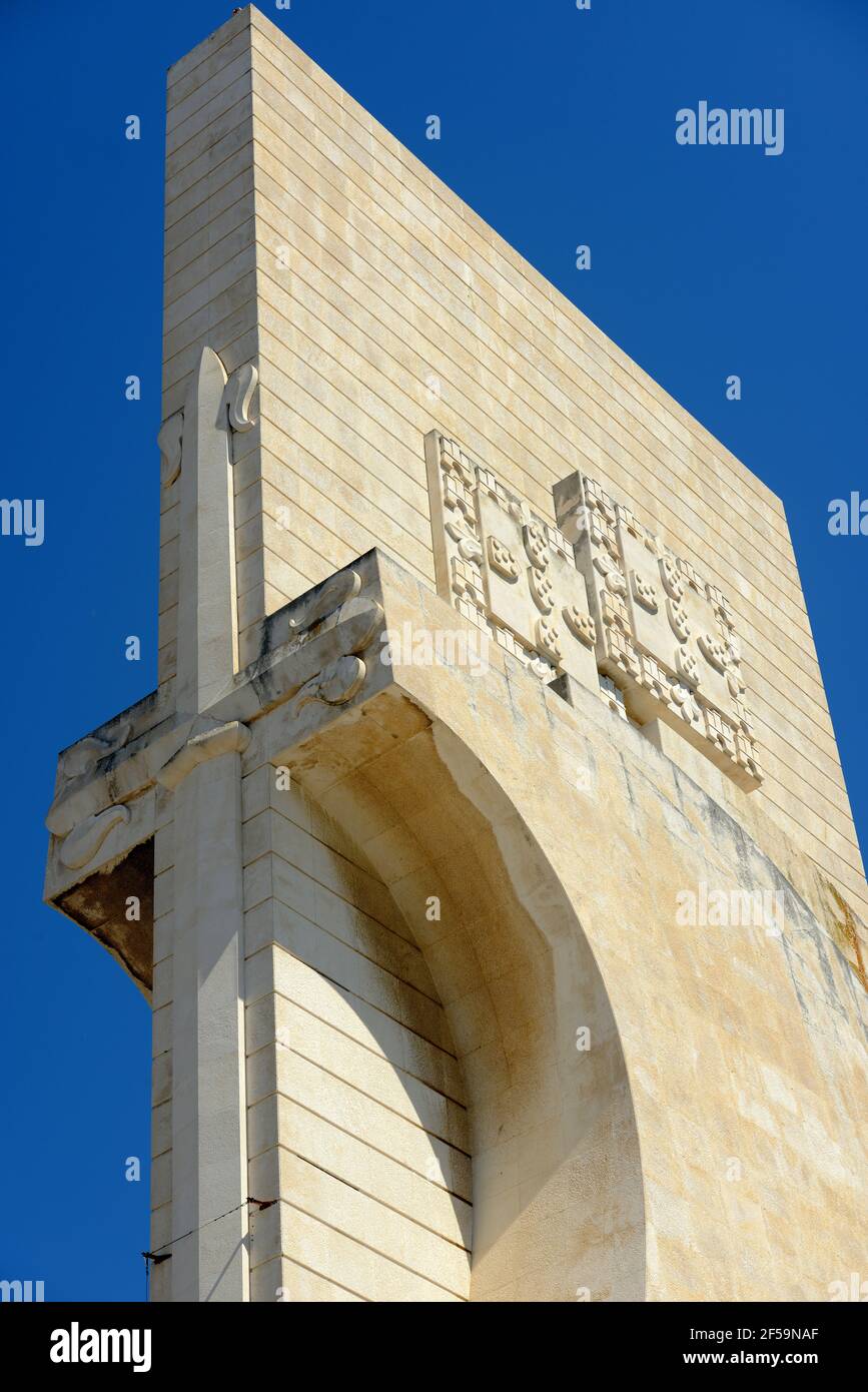 Denkmal für die Entdeckungen (Portugiesisch: Padrao dos Descobrimentos) ist ein Denkmal am Ufer des Flusses Tejo, um das Zeitalter der Entdeckung in Bele zu feiern Stockfoto